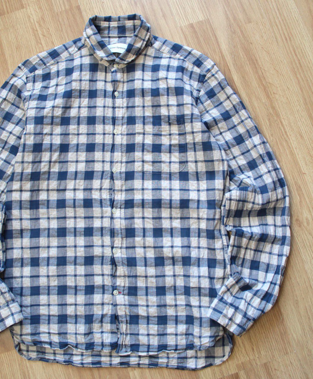 Oliver Spencer 🔥 Oliver Spencer Button Up Linen Cotton Shirt Long Sleeve Size US M / EU 48-50 / 2 - 2 Thumbnail