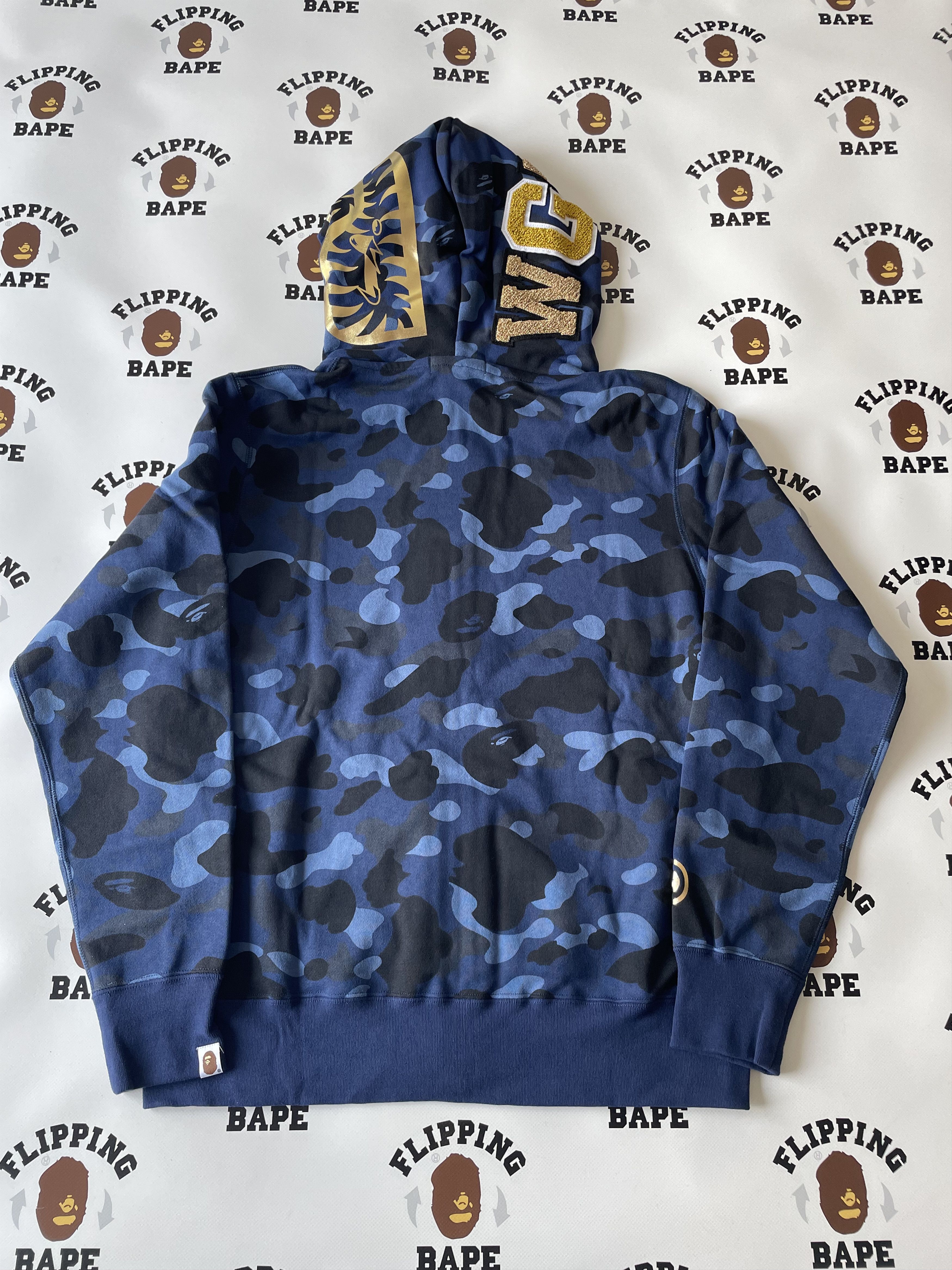 Bape BAPE COLOR CAMO DOUBLE SHARK FULL ZIP HOODIE Size US XL / EU 56 / 4 - 2 Thumbnail