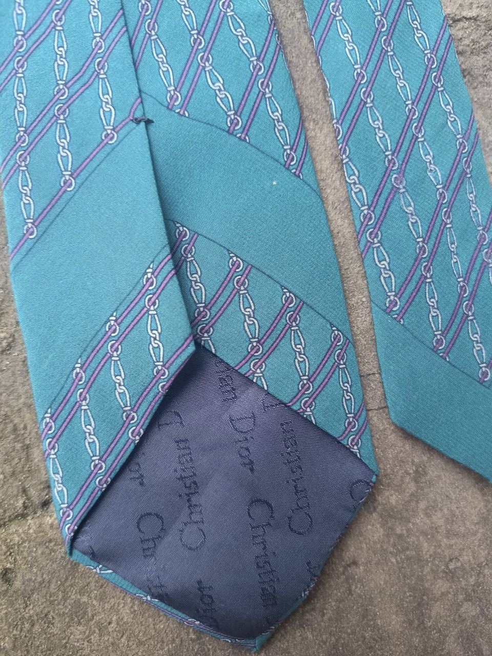 Christian Dior Monsieur Christian dior vintage silk tie striped Size ONE SIZE - 5 Thumbnail