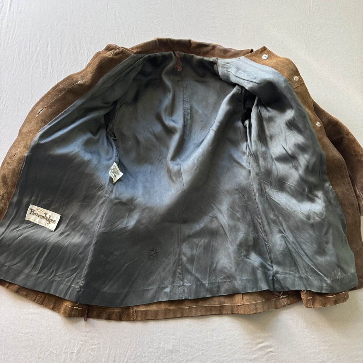 Other Vintage Rigid Suede Leather Jacket Size S / US 4 / IT 40 - 5 Thumbnail
