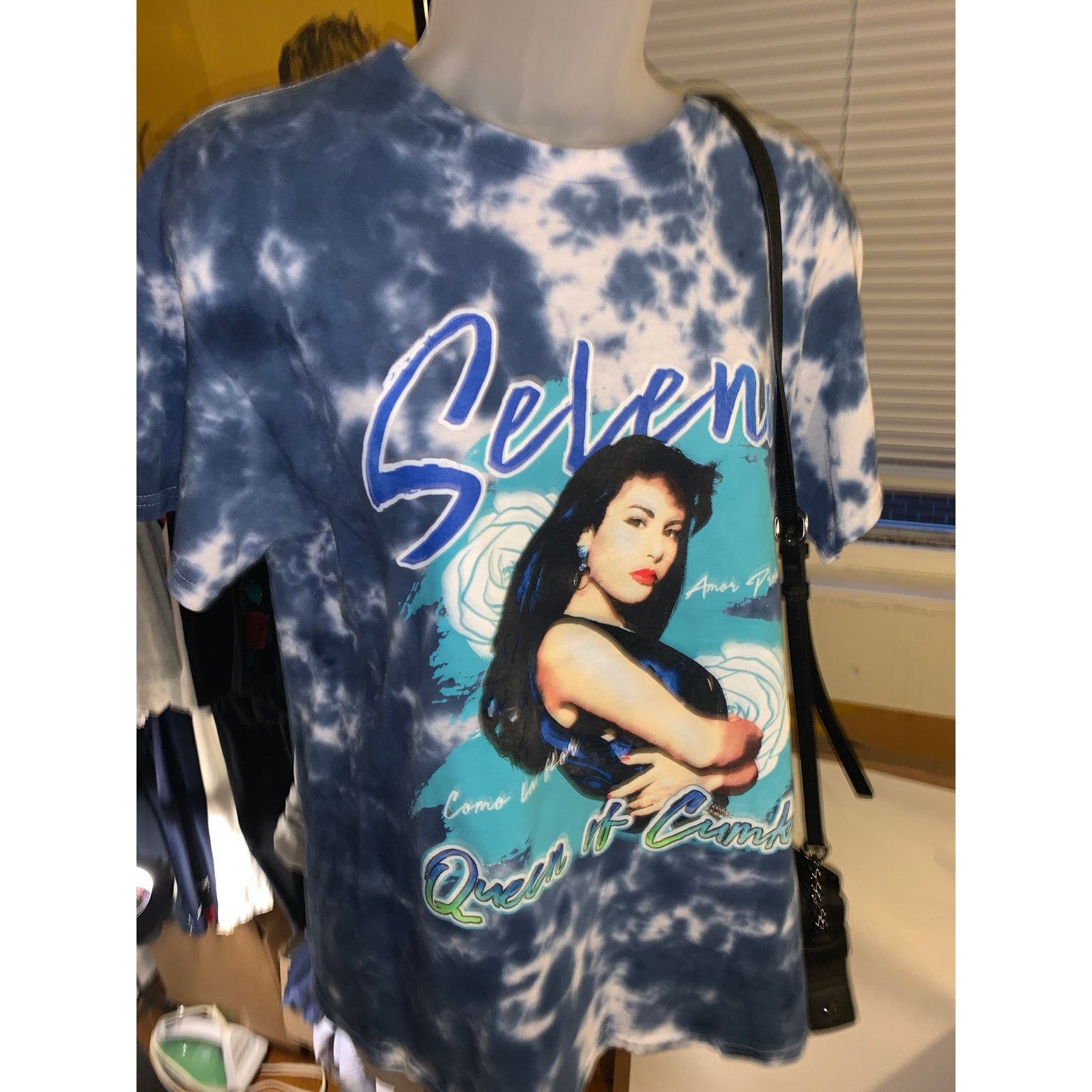 Band Tees × Other Selena Quintanilla Tie Dye T Shirt Blue Queen of Cumbia M Size M / US 6-8 / IT 42-44 - 2 Thumbnail