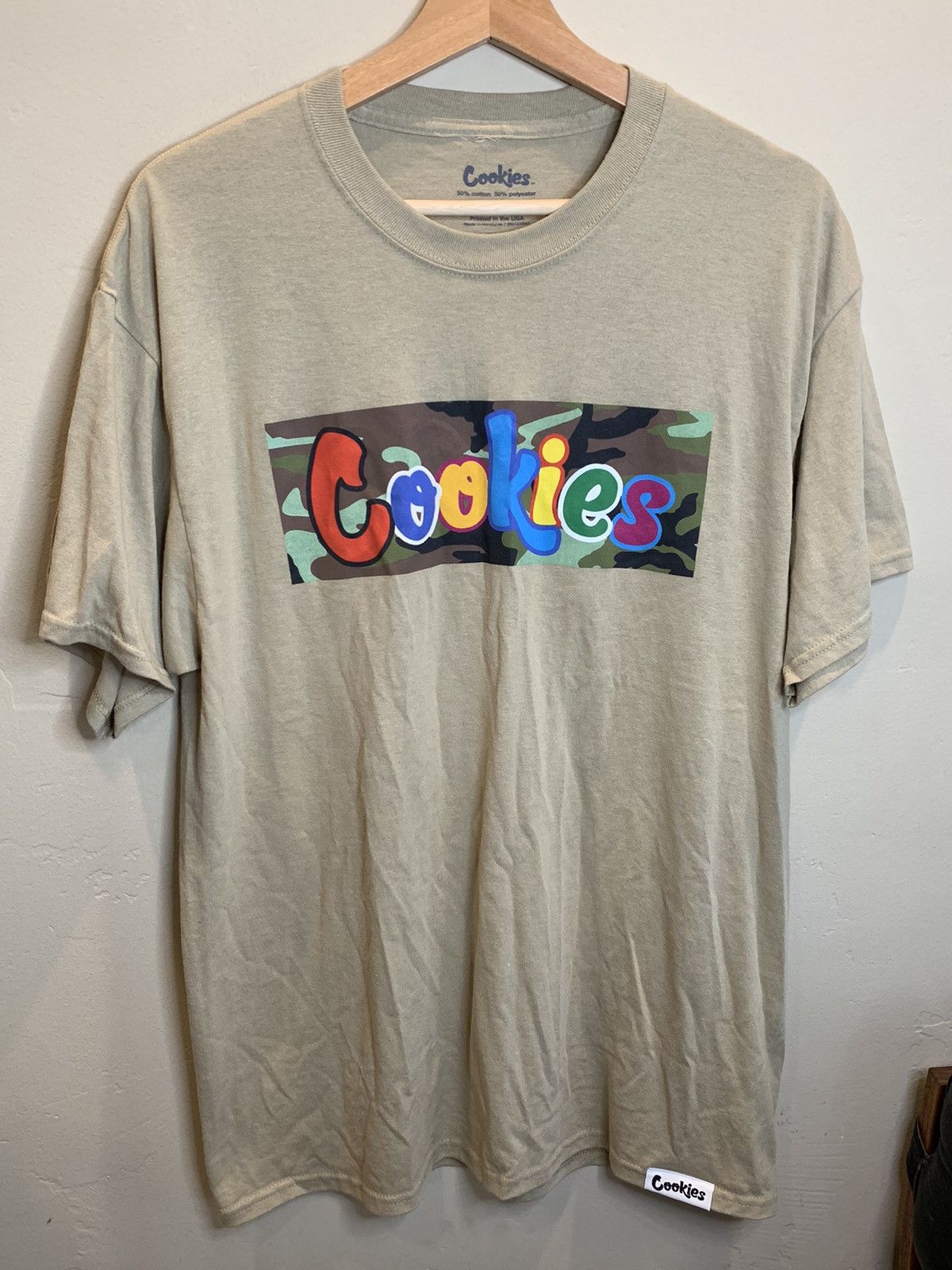 Cookies *RARE* Cookies SF Camo Multicolor Box Logo Cannabis T-Shirt Size US L / EU 52-54 / 3 - 1 Thumbnail