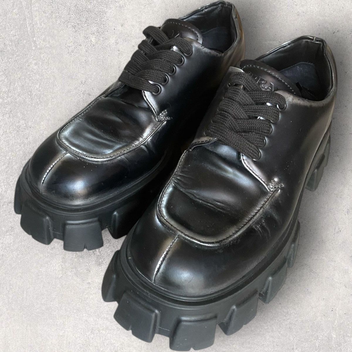 Prada Prada Monolith Lace Shoes Size US 9 / EU 42 - 1 Thumbnail