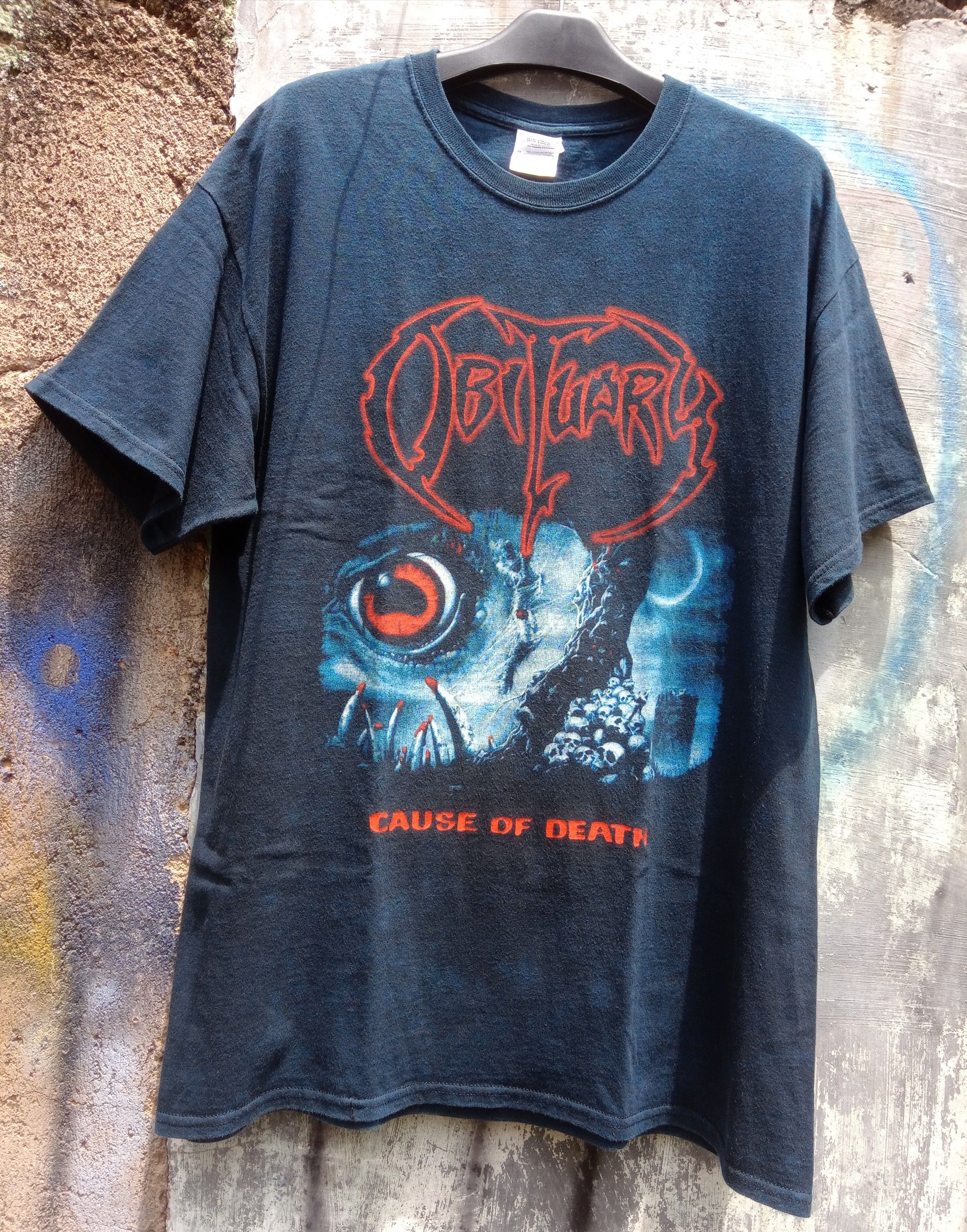 Band Tees Vintage 00s OBITUARY cause of death Size US L / EU 52-54 / 3 - 1 Thumbnail