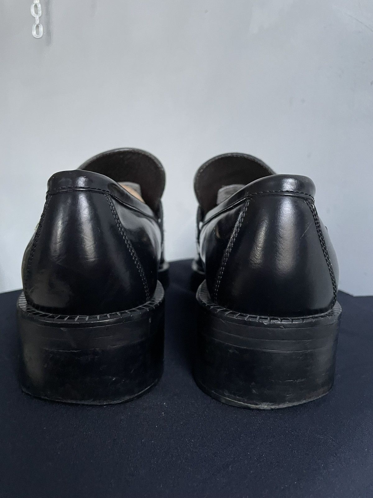New Rock Leather avant garde loafers rick owens style hype gothic Size US 9 / EU 42 - 4 Thumbnail