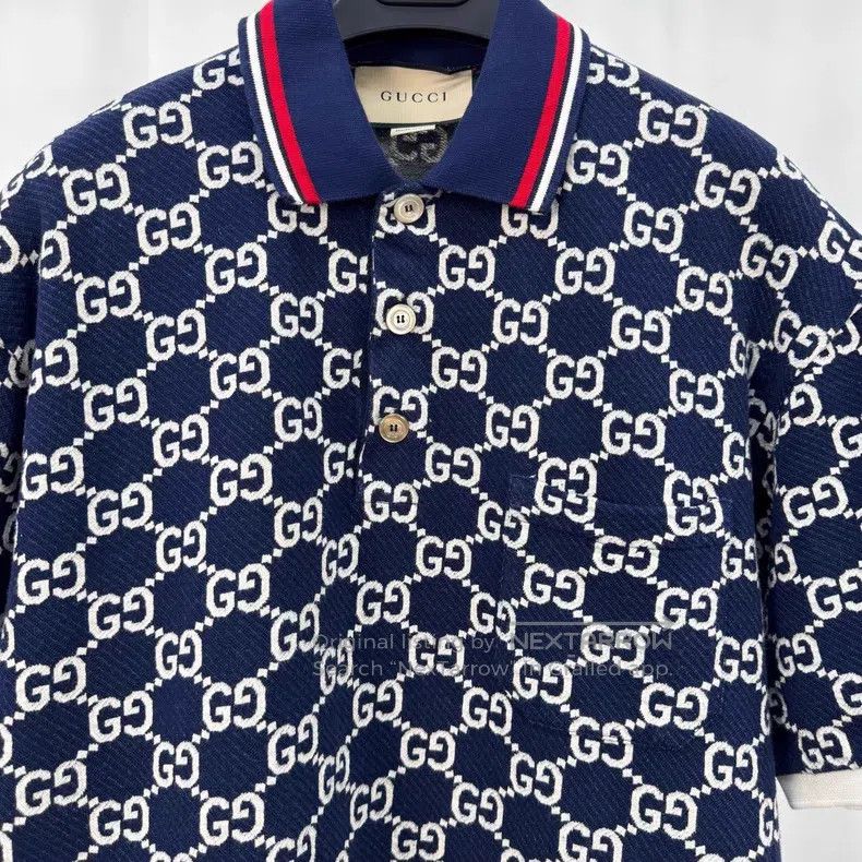 Gucci Gucci Old flower full print knitted Polo short sleeves Size US L / EU 52-54 / 3 - 3 Thumbnail