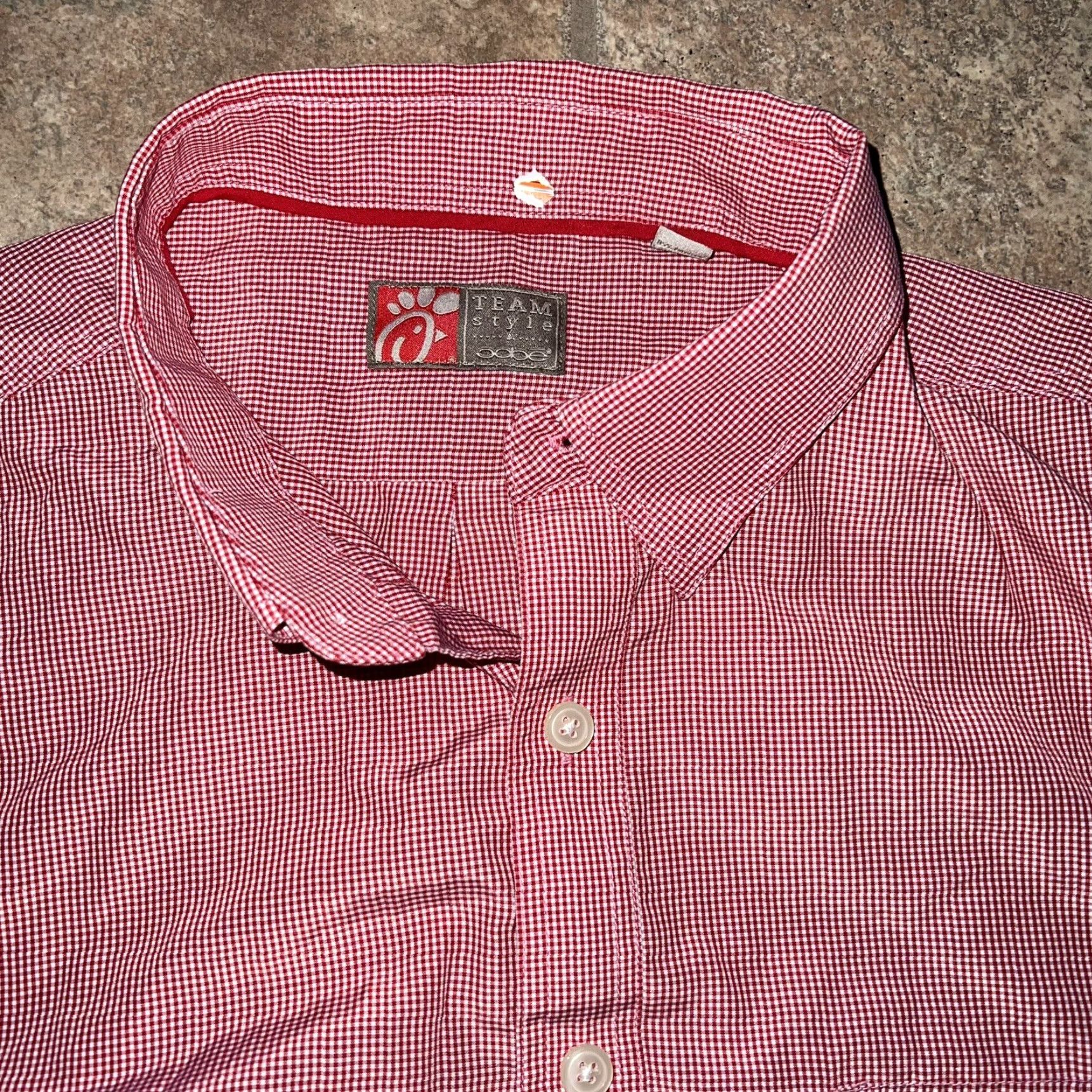 Vintage Chick Fil A Team Style Long Sleeve Red Plaid Button Shirt Mens Size L Size US L / EU 52-54 / 3 - 2 Thumbnail