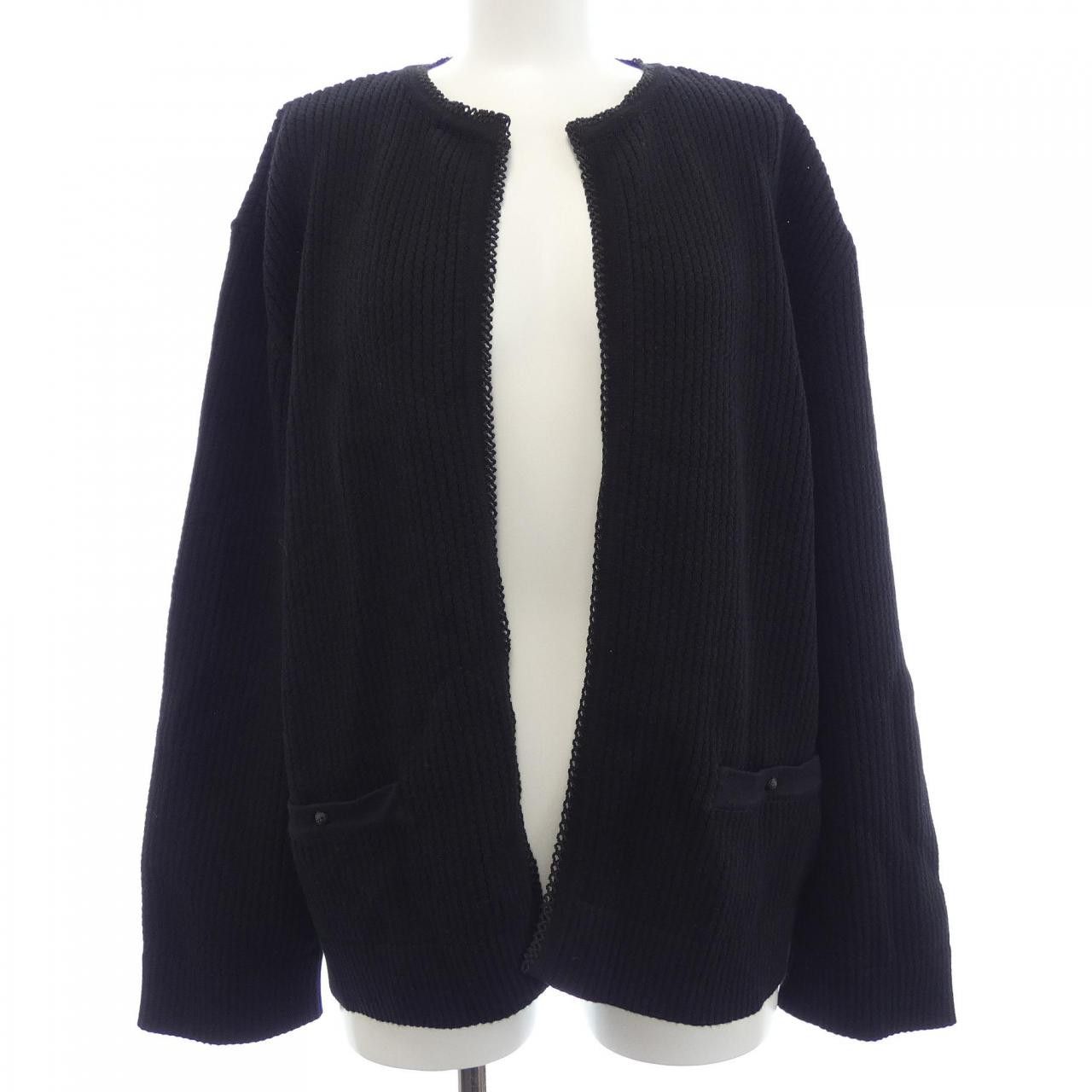 Chanel Chanel Chanel Knit Cardigan Textile Tops P30228K00330 DUTY FREE for USA Size ONE SIZE - 1 Thumbnail
