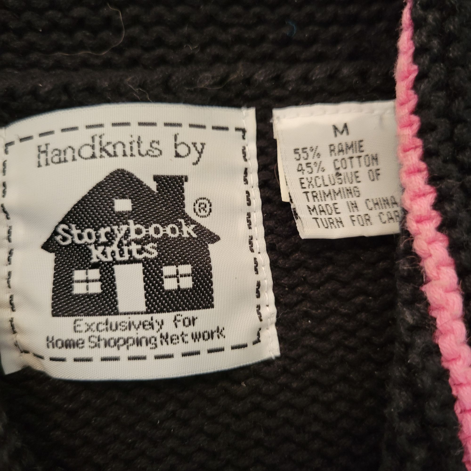 Vintage Storybook Knits Cardigan Embroidered Folk Lore Garden Full Z Size M / US 6-8 / IT 42-44 - 3 Thumbnail