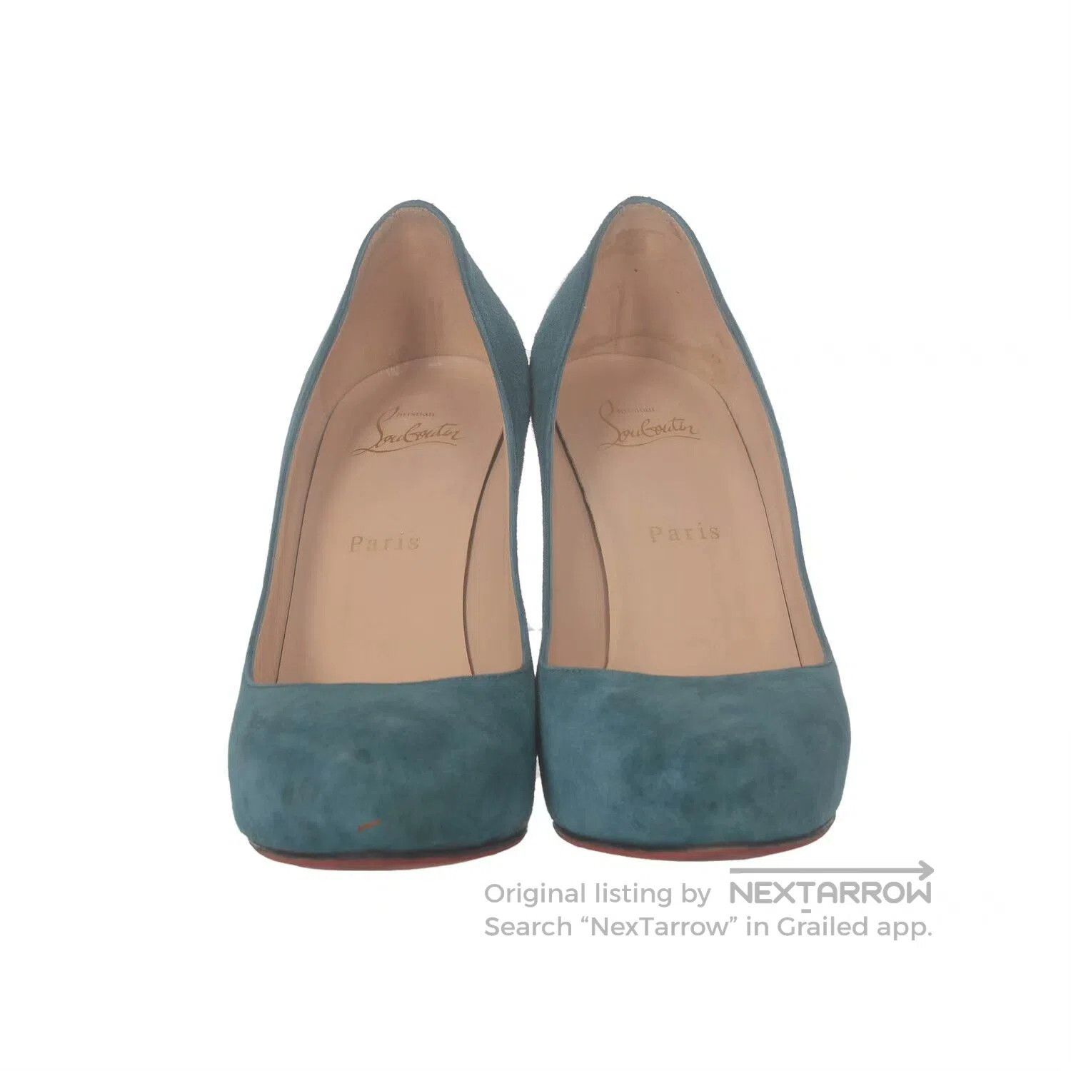Christian Louboutin Christian Louboutin Suede High Heels 37.5. Size US 6.5 / IT 36.5 - 2 Thumbnail