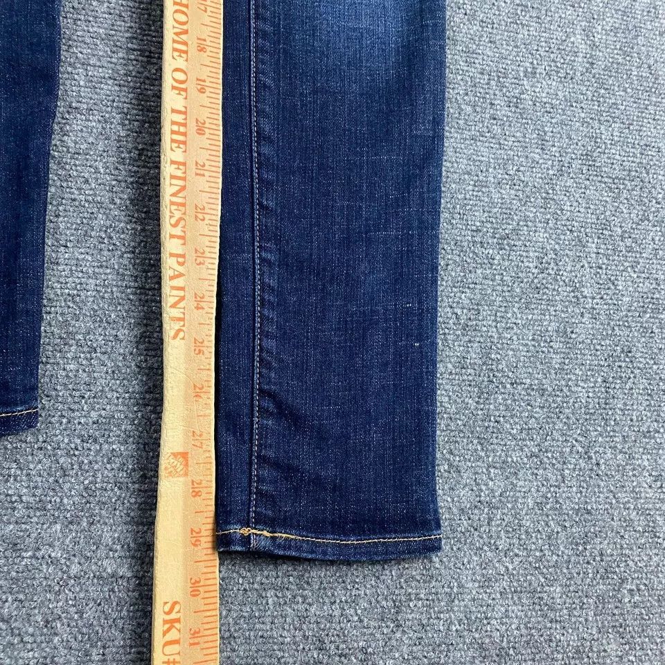 Abercrombie & Fitch Abercrombie & Fitch Jeans Women's 0S Brett Dark Wash 25x29 Size 25" / US 0 / IT 36 - 4 Thumbnail