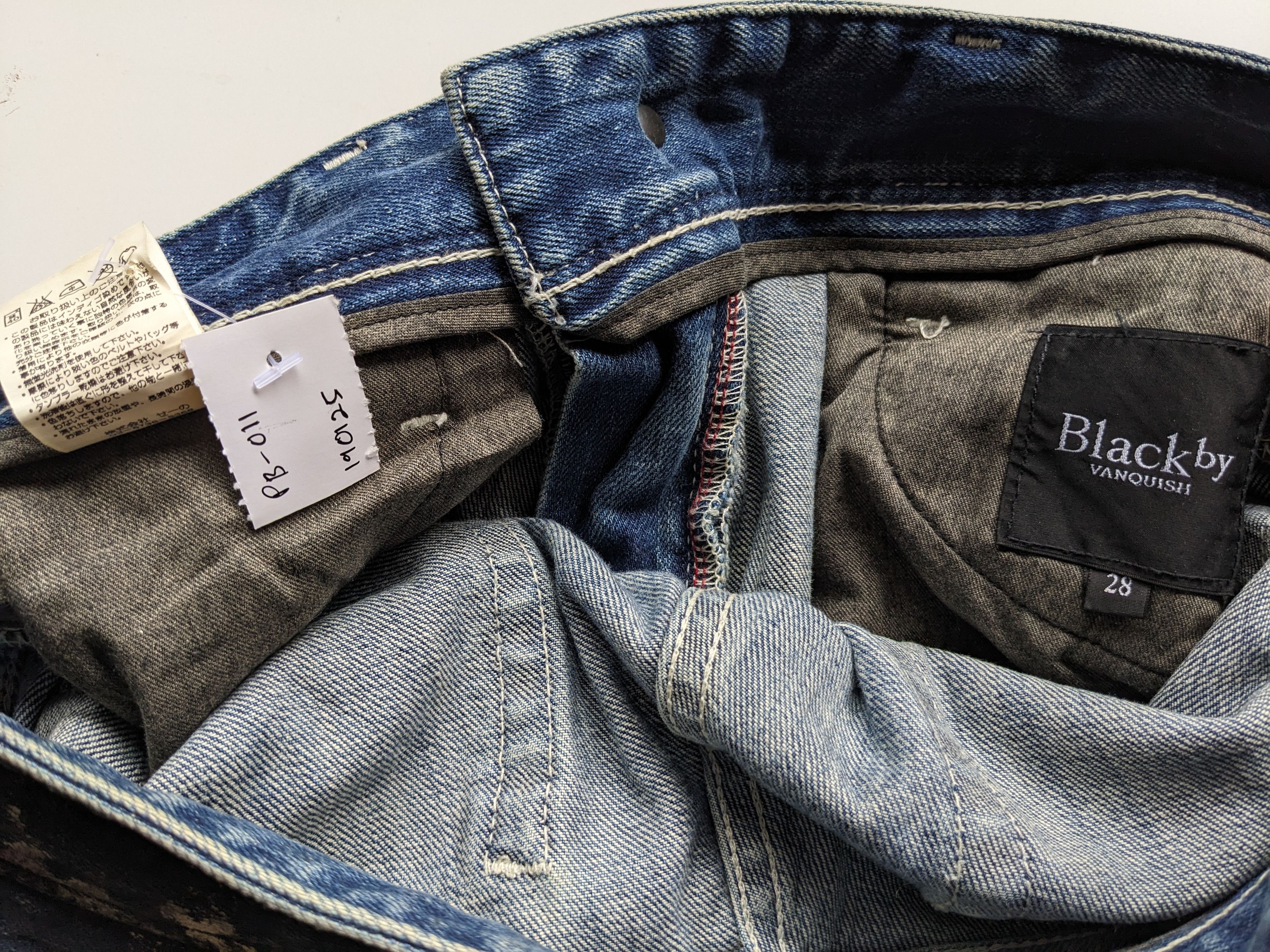 Japanese Brand × Vanquish Vanquish splash indigo jeans Size US 30 / EU 46 - 8 Thumbnail