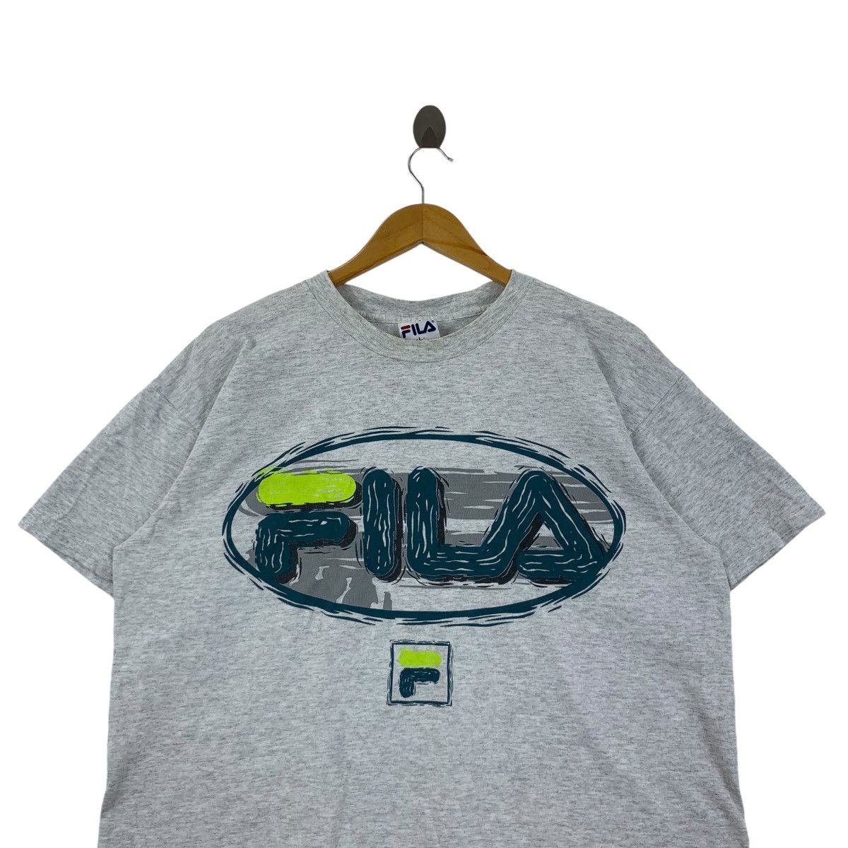Fila Vintage 90’ FILA SPORTSWEAR Made In USA Baggy Tee Shirt Size L / US 10 / IT 46 - 2 Thumbnail