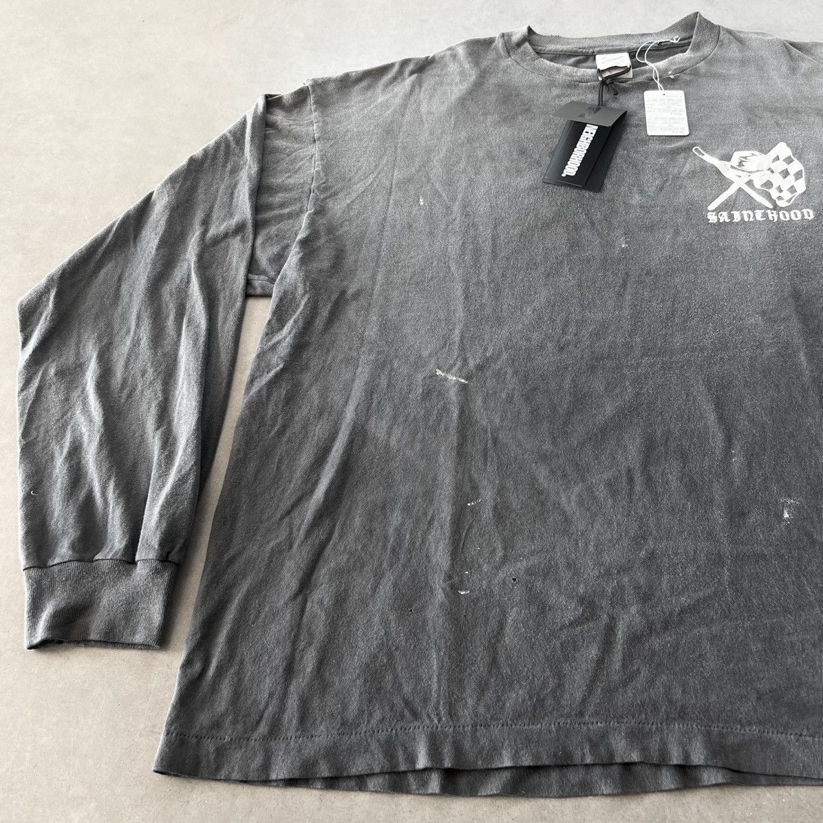 Neighborhood × Saint Michael ❤️‍🔥 SPEED KILLS L/S : SAINT HOOD : JAPANESE BRAND COLAB. Size US XXL / EU 58 / 5 - 6 Thumbnail