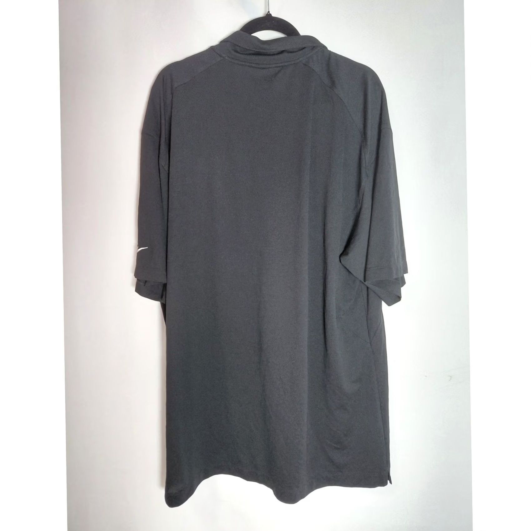 Nike Nike Golf Dri-FIT Veterans Polo Shirt Black Mens Short Sleeve Knit XXL Size US XXL / EU 58 / 5 - 2 Thumbnail