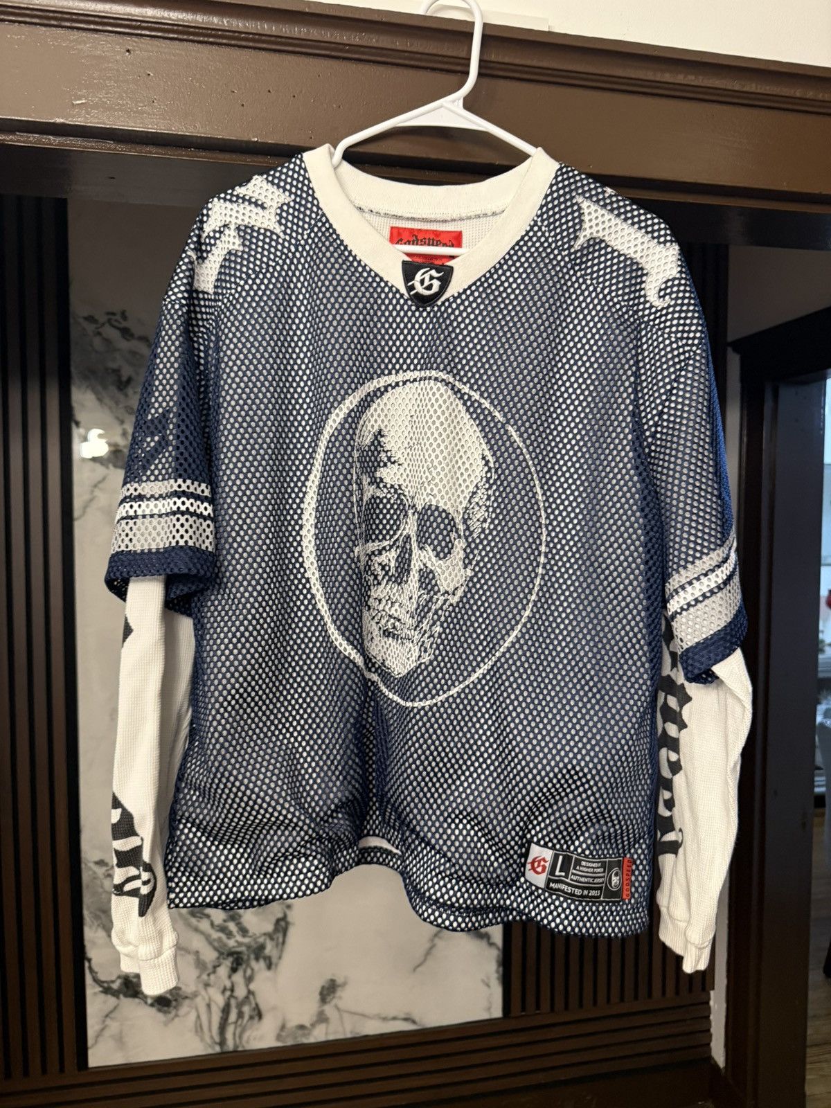 Godspeed Godspeed Double Sleeve Skull Jersey Navy Thermal Size Large Size US L / EU 52-54 / 3 - 1 Thumbnail