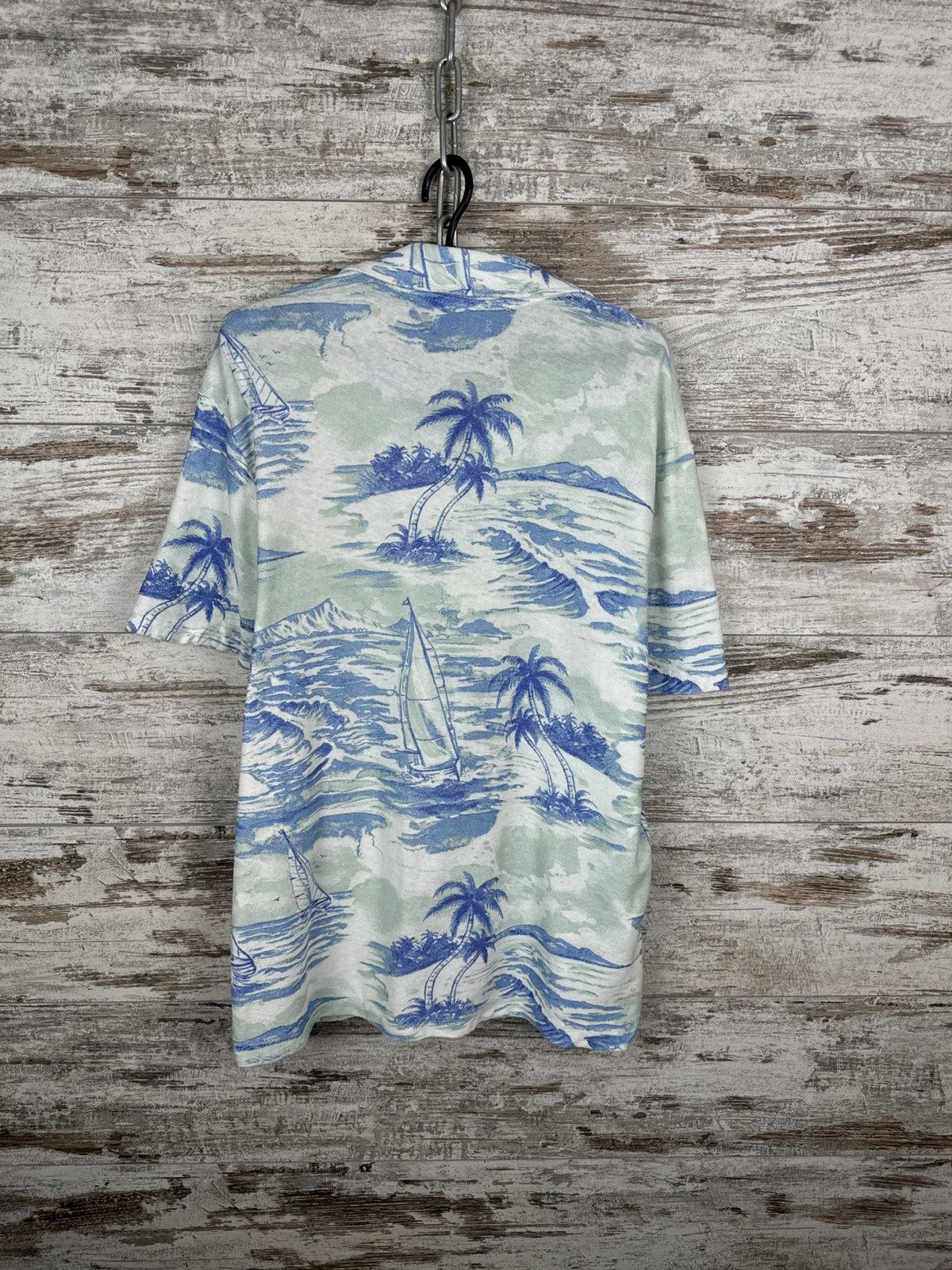 Zara Mens Zara Hawaiian shirt art crazy overprinted old money Size US M / EU 48-50 / 2 - 7 Thumbnail