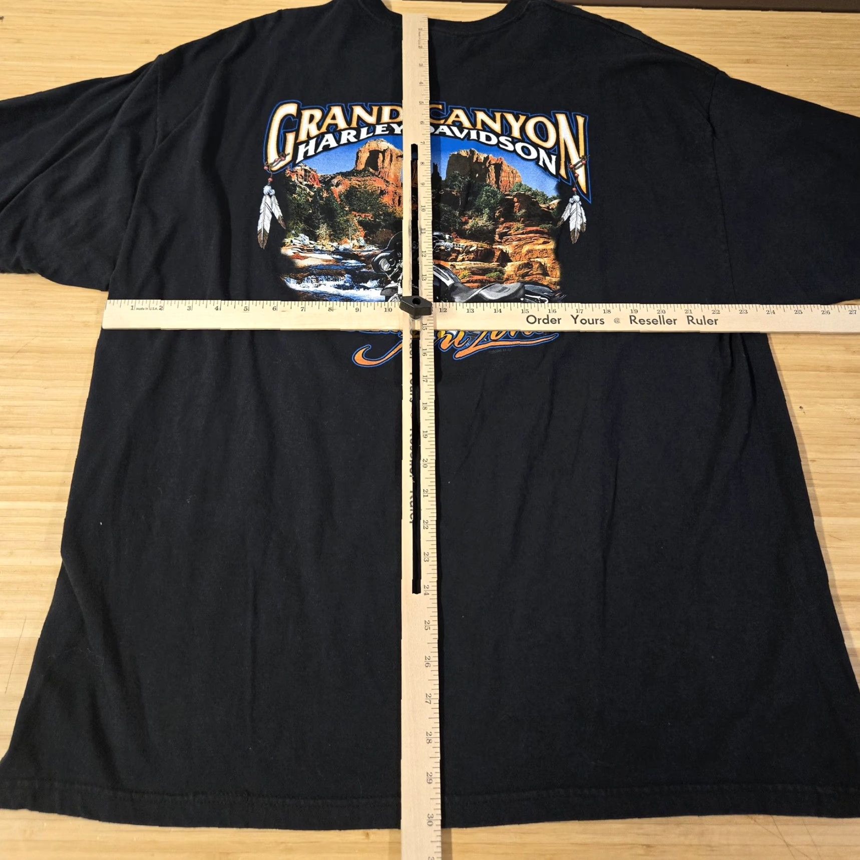 Harley Davidson VINTAGE Harley-Davidson Shirt Mens 2XL Fat Boy Rules Grand Canyon Arizona 2006 Black Crew Neck Short Sleeve Graphic Print Pockets Size US XXL / EU 58 / 5 - 6 Thumbnail