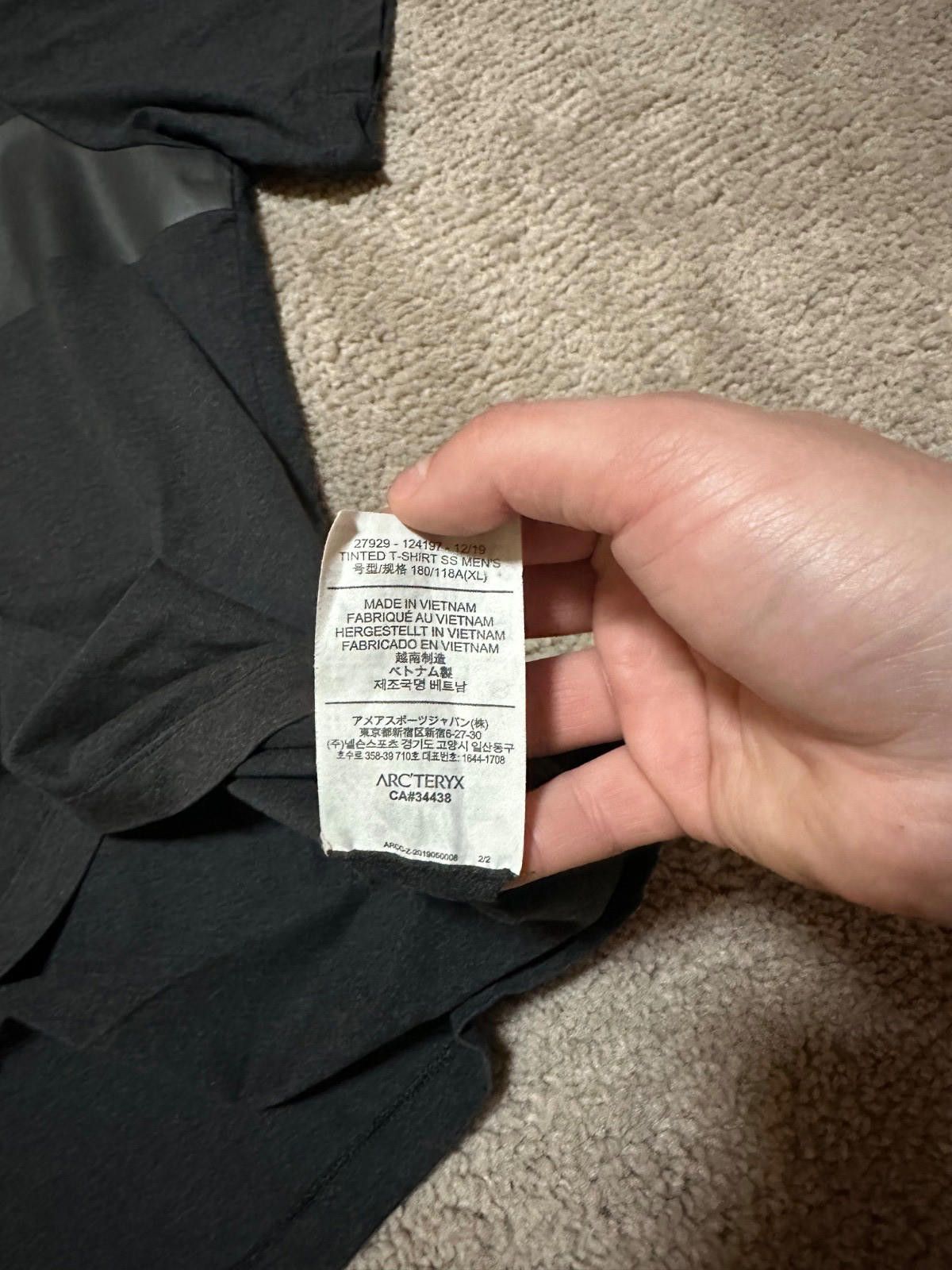 Arc'teryx Arcteryx Logo Cotton Gray T-Shirt Size XL Size US XL / EU 56 / 4 - 5 Thumbnail