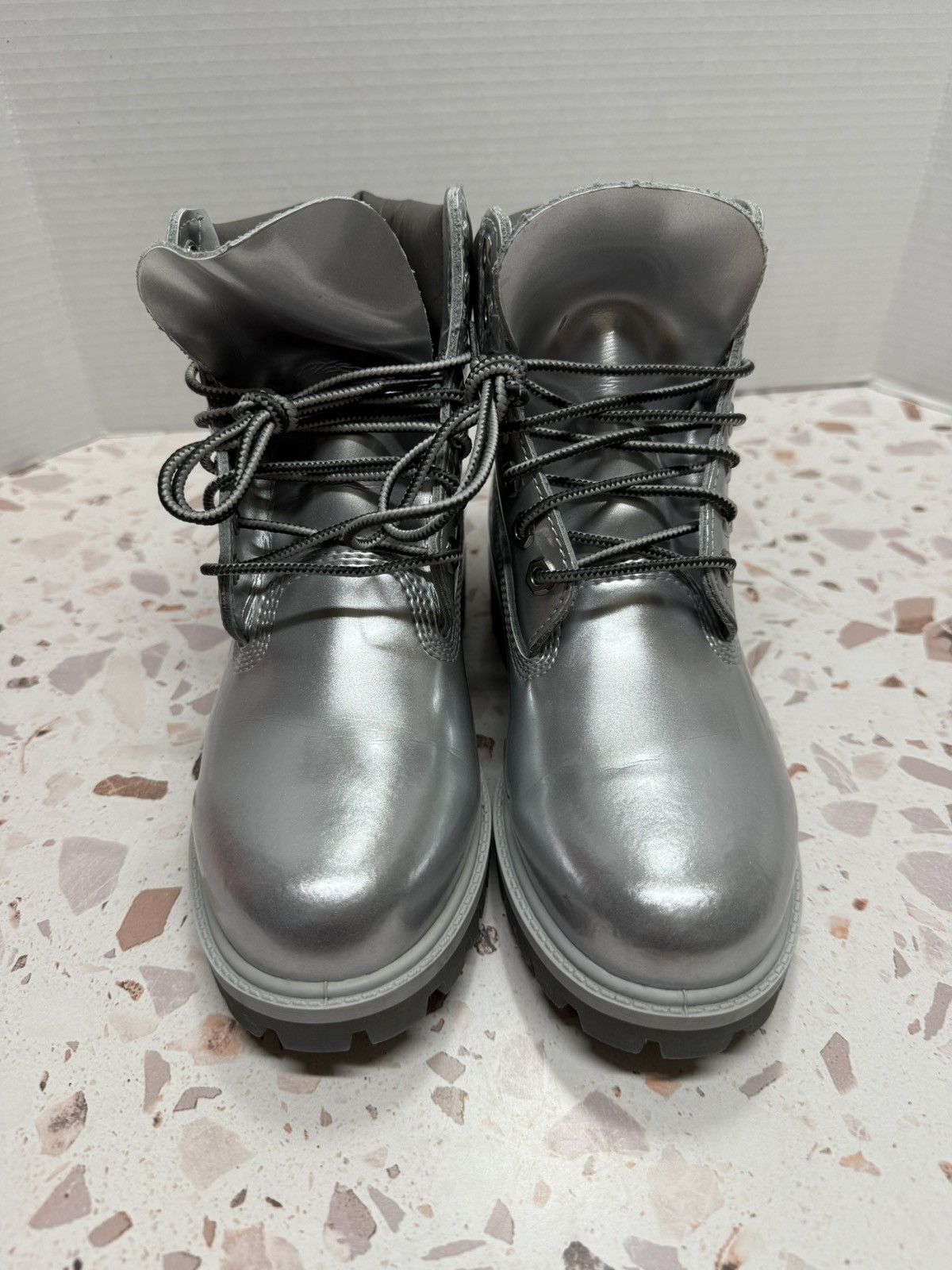 Timberland Veneda Carter x Timberland 6" Silver Boots Size 4 M/ 5.5W Size US 5.5 / IT 35.5 - 4 Thumbnail