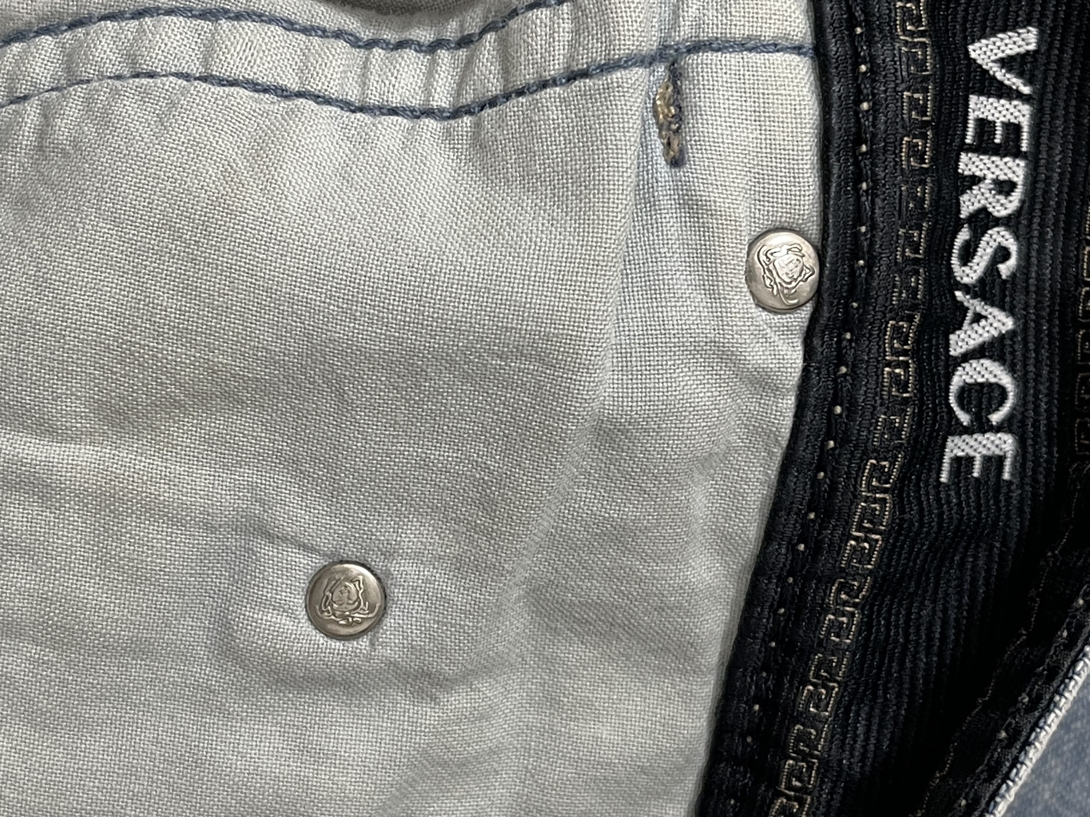 Versace Vintage Versace Jeans Couture Faded Distressed Baggy Pants Size US 42 / EU 58 - 12 Thumbnail
