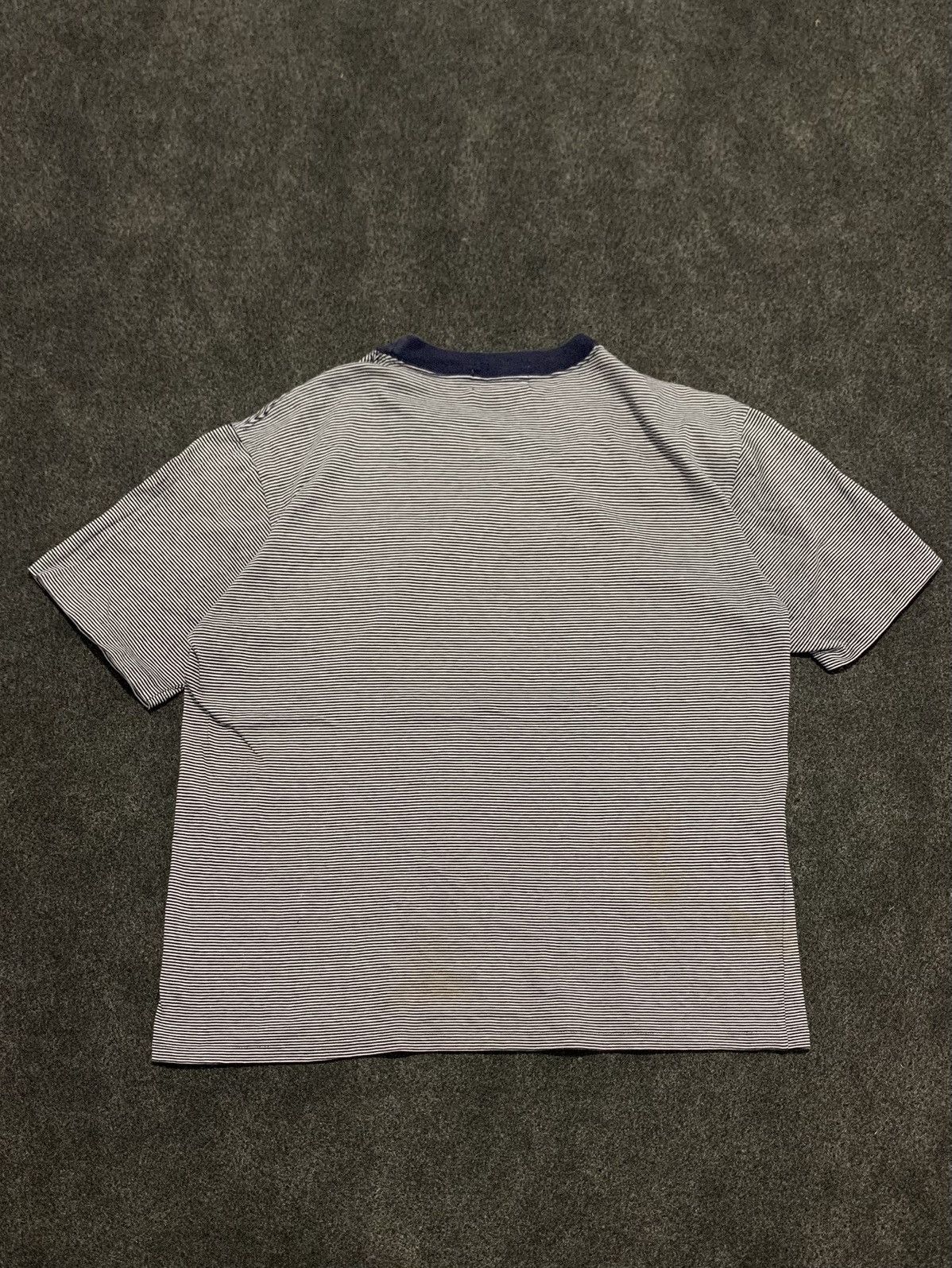 Burberry Vintage Burberry's Made in Japan Pinstripe Tee Size US M / EU 48-50 / 2 - 9 Thumbnail