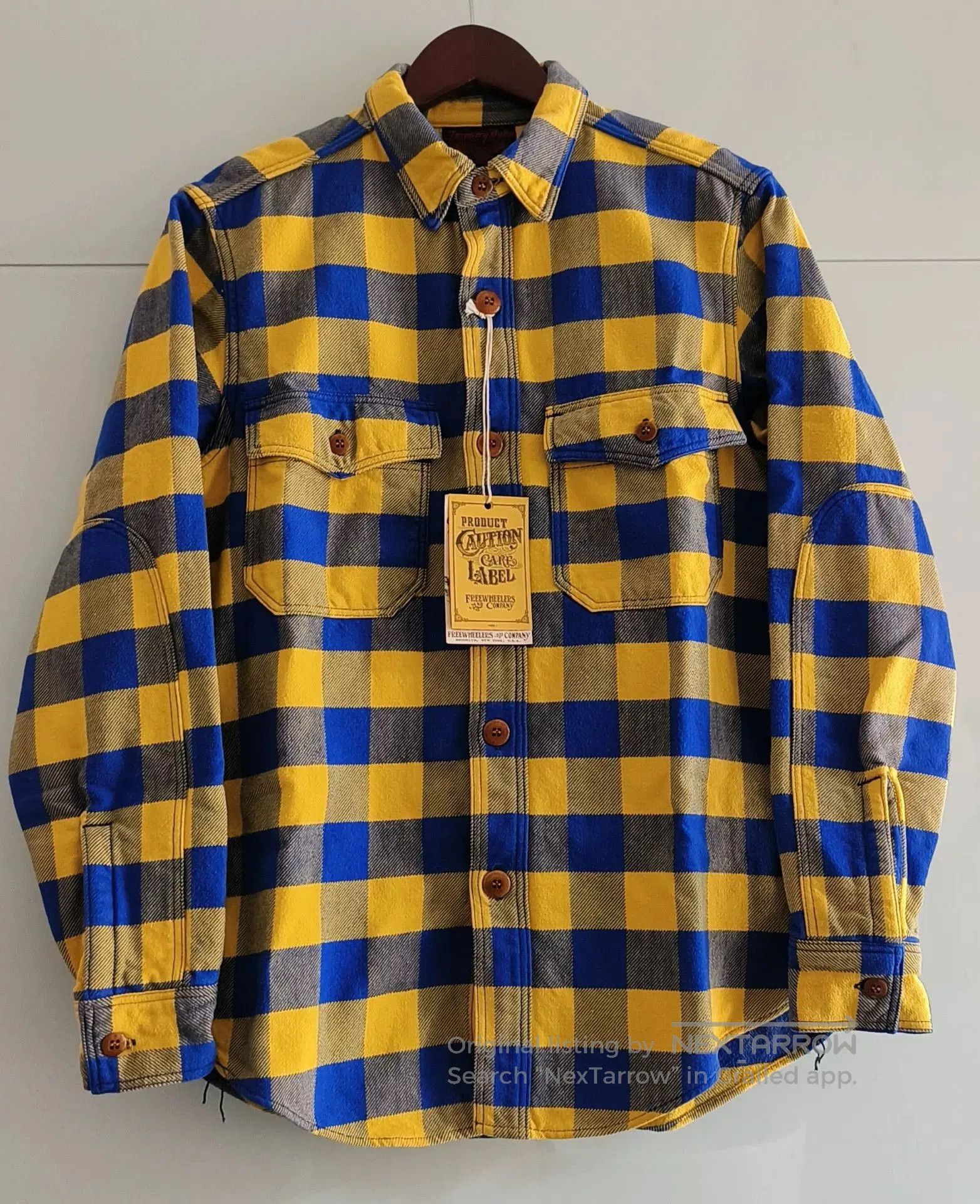 Freewheelers Vintage Flannel Work Shirt in Plaid Design. Size US M / EU 48-50 / 2 - 1 Thumbnail