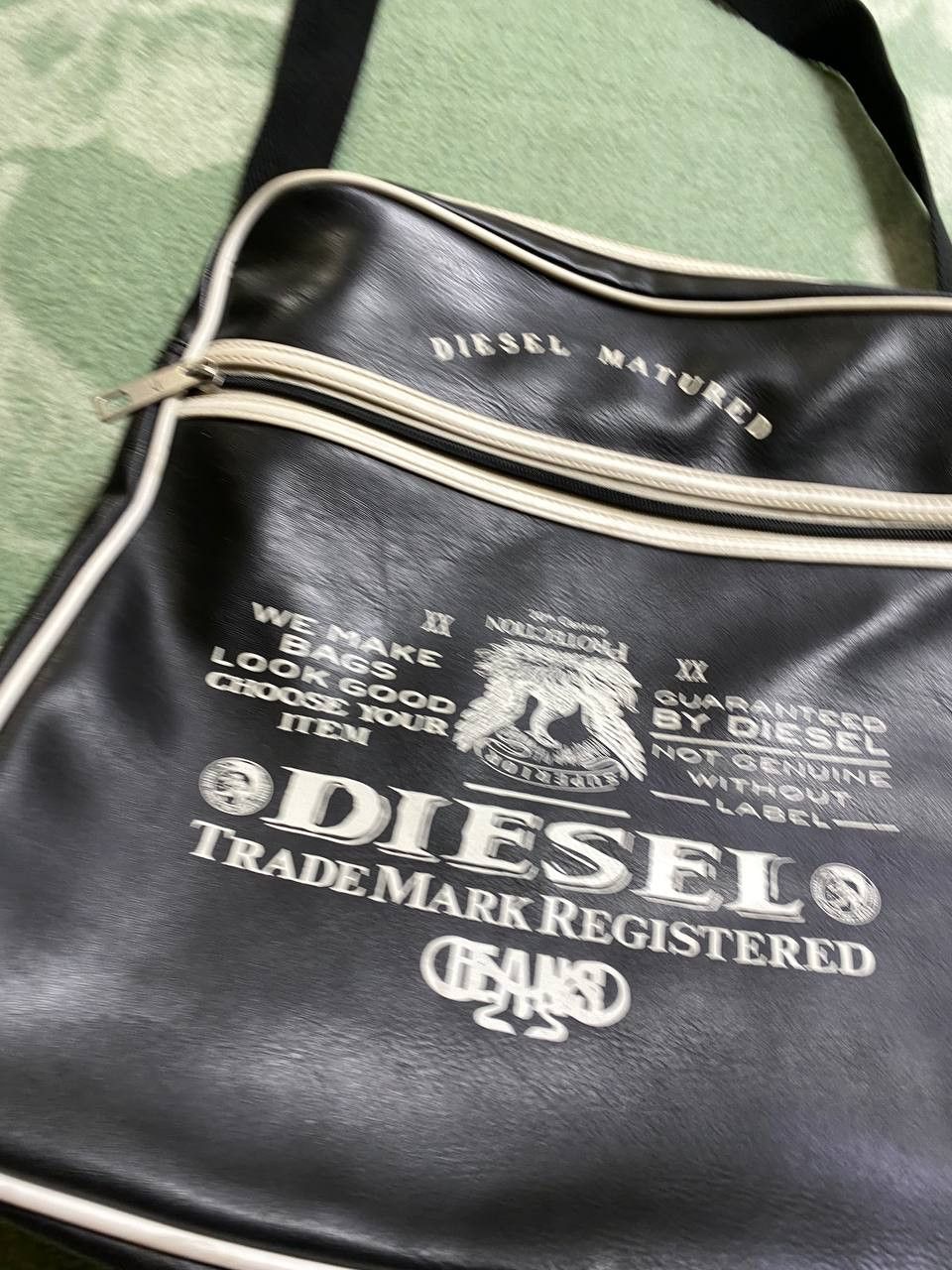Diesel Bags Diesel big logo black Vintage Streetwear Y2K Size ONE SIZE - 7 Thumbnail