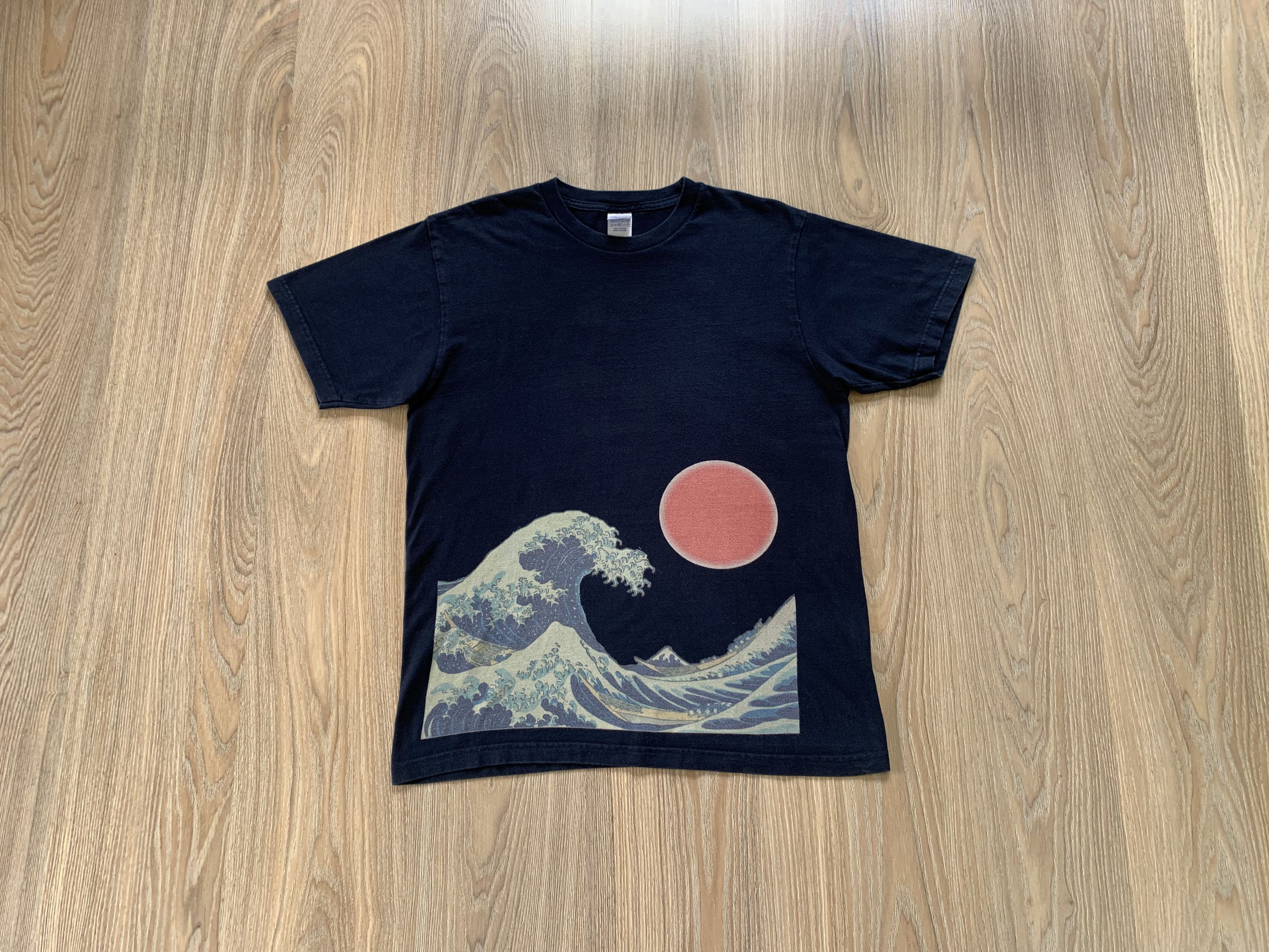 Japanese Brand × Vintage Rare Printstar The Japanese Pattern Kanagawa Wave T-Shirt Size US L / EU 52-54 / 3 - 1 Thumbnail
