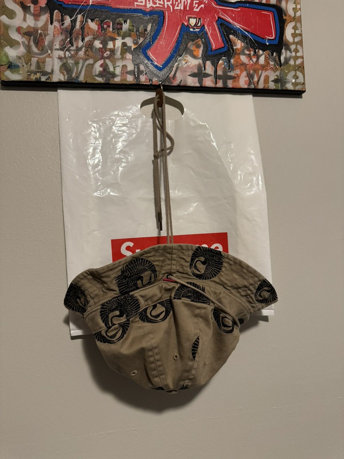 Sasquatchfabrix × Supreme Supreme Sasquatchfabrix Khaki Crane Crusher Bucket Hat Size ONE SIZE - 4 Thumbnail