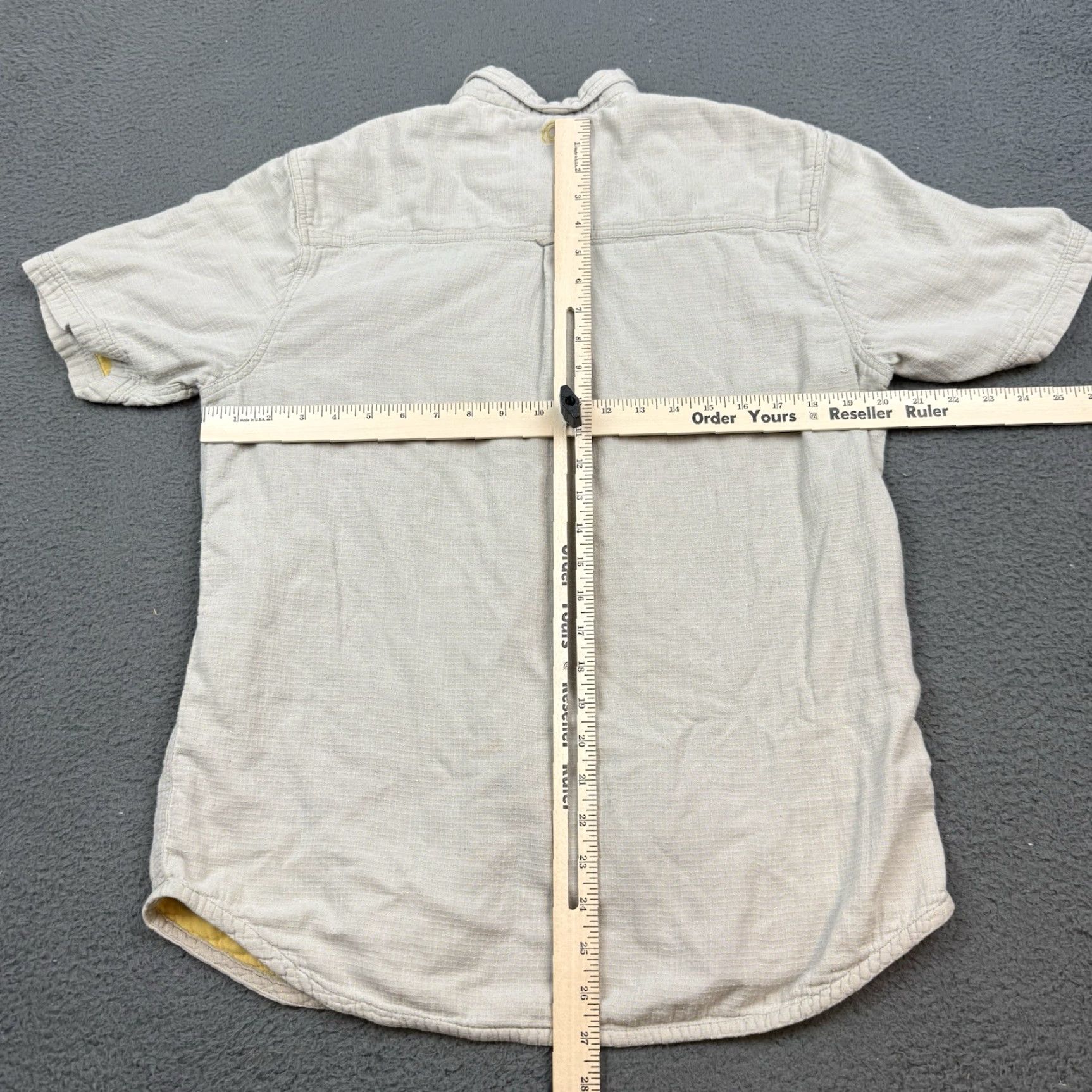 Gramicci VINTAGE Gramicci Shirt Mens L Beige Button-Up Collar Short Sleeve Hiking Size US L / EU 52-54 / 3 - 7 Thumbnail