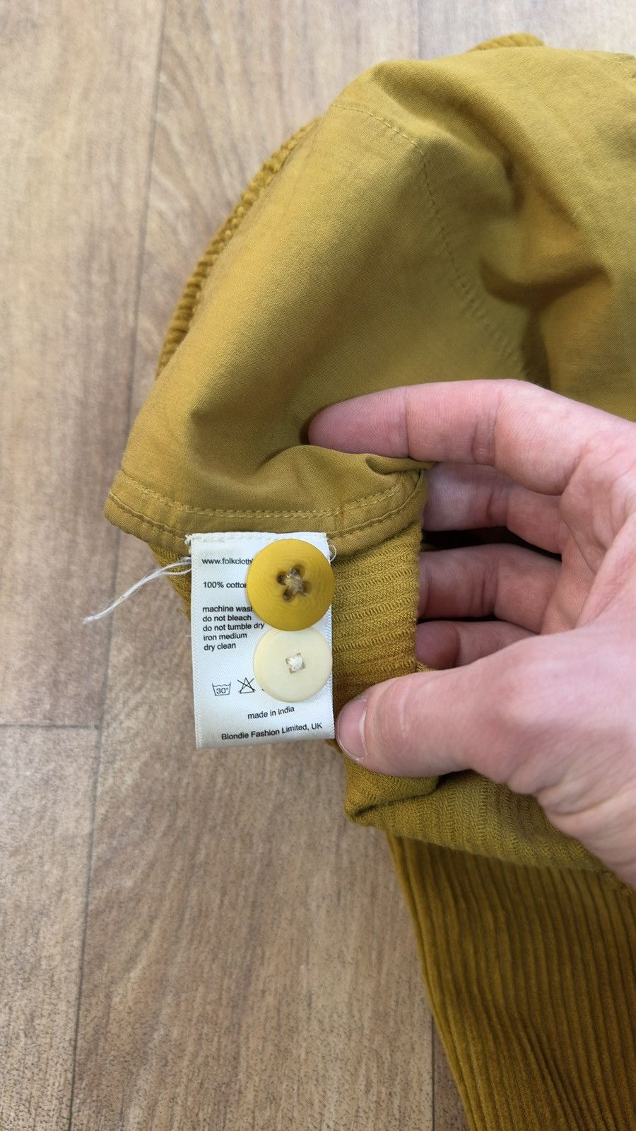 Folk Folk Mustard Yellow Corduroy Trousers Pants Pleated Wide Leg Size US 32 / EU 48 - 10 Thumbnail
