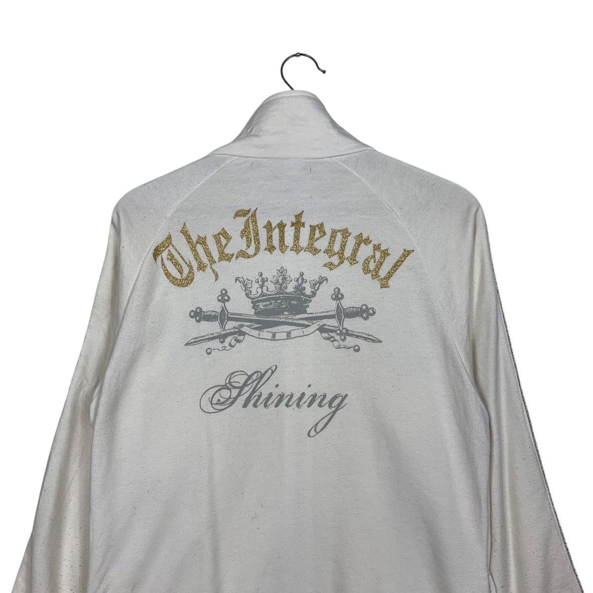 Japanese Brand METAL SYSTEM The Integral Big Logo White Sweater #1599-C71 Size US L / EU 52-54 / 3 - 2 Thumbnail