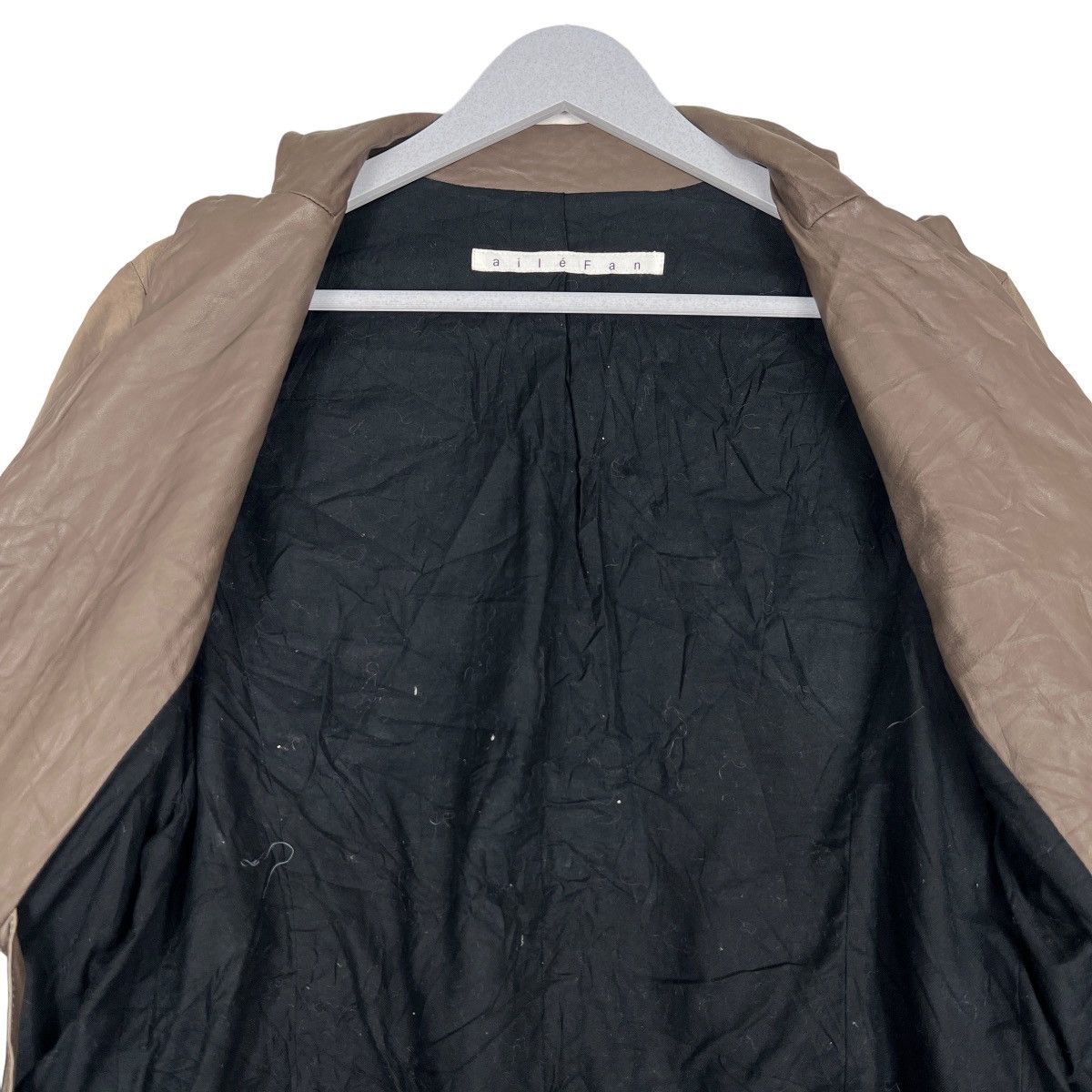 If Six Was Nine 🔥 AILEFAN ASYMMETRIC LEATHER JACKET Size US S / EU 44-46 / 1 - 12 Thumbnail