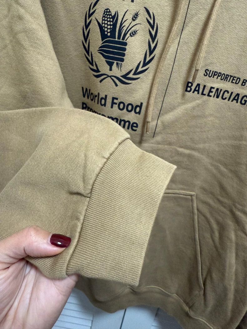 Balenciaga Balenciaga Original Brown Khaki Hoodie 2502-Nextarrow Size US S / EU 44-46 / 1 - 4 Thumbnail