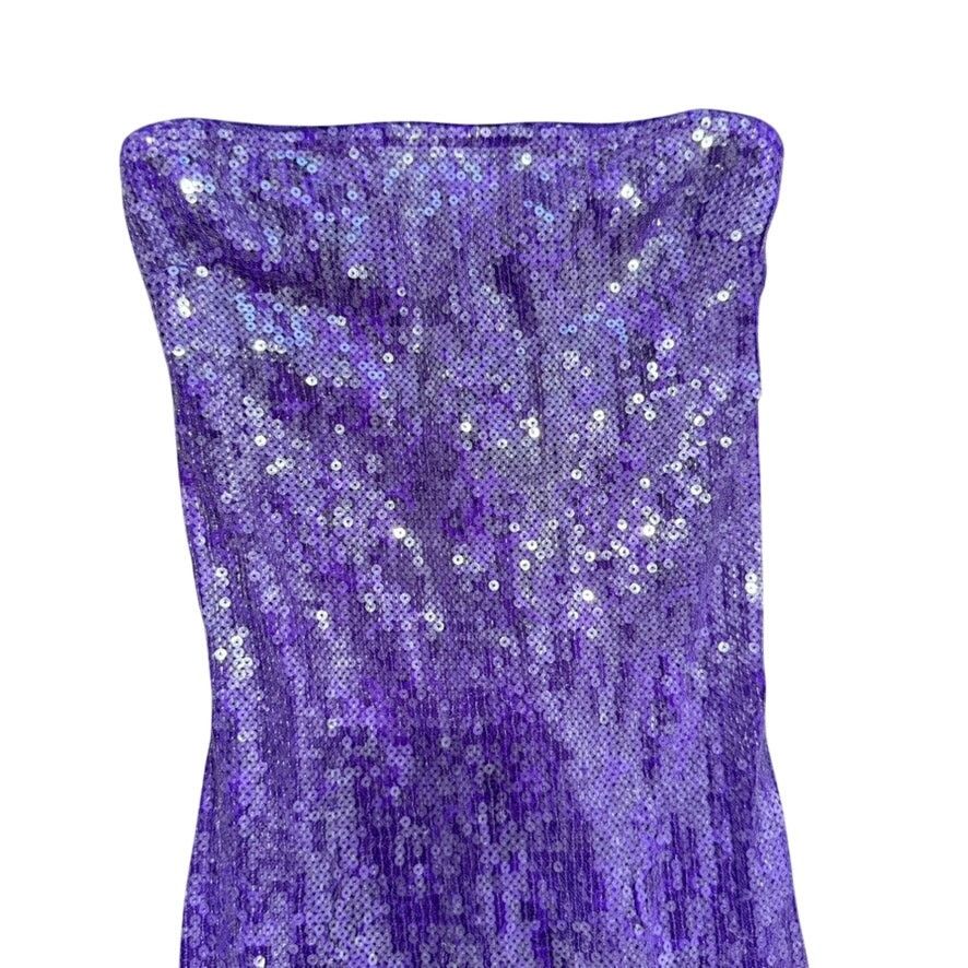 Retrofete Retrofête Strapless Sequin Lucia Dress in Purple, Size S Size S / US 4 / IT 40 - 5 Thumbnail