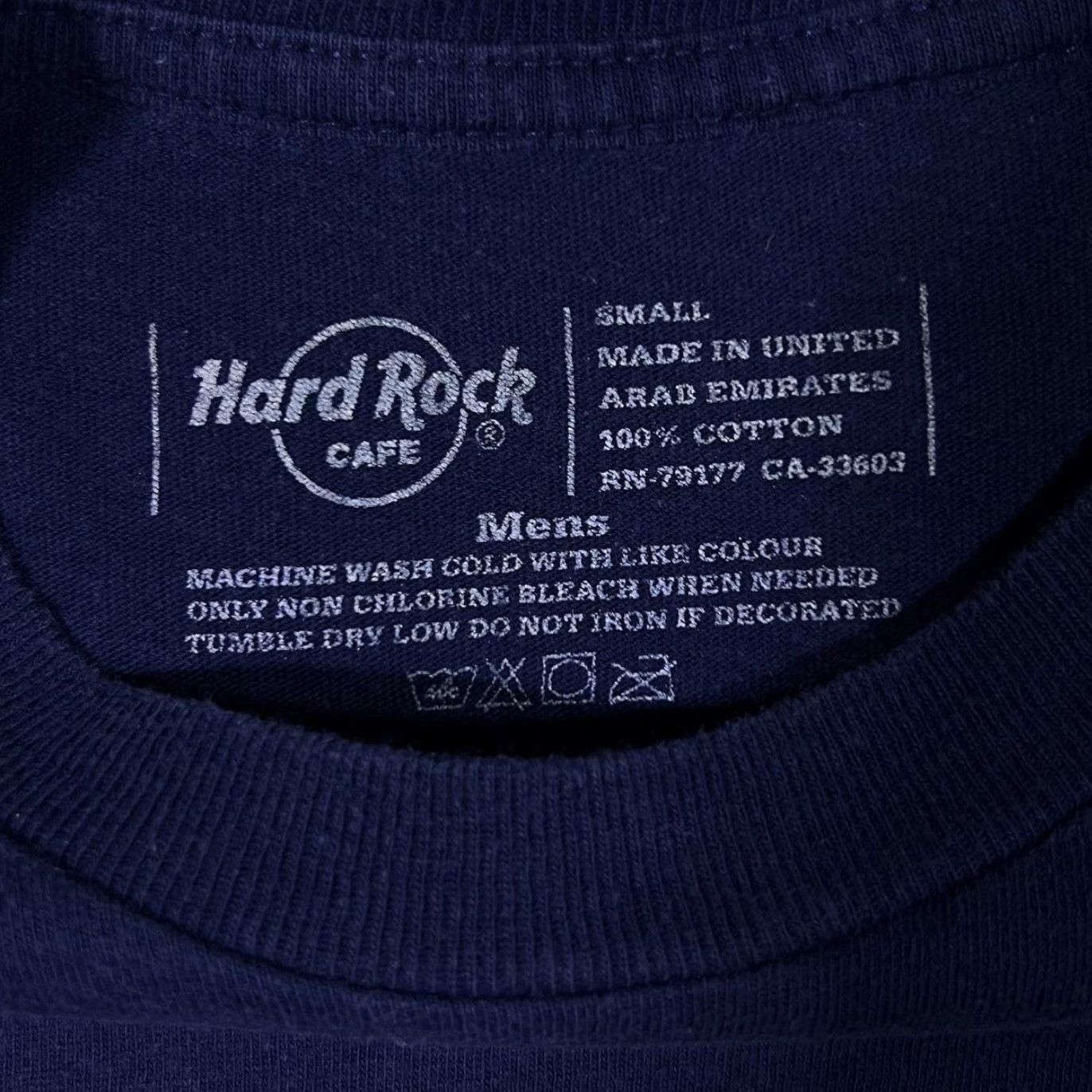 Hard Rock Cafe Hard Rock Cafe Munich Souvenir Embroidered Logo Graphic Navy Blue T-Shirt Small Mens Cotton Short Sleeve Crew Neck Size US S / EU 44-46 / 1 - 4 Thumbnail