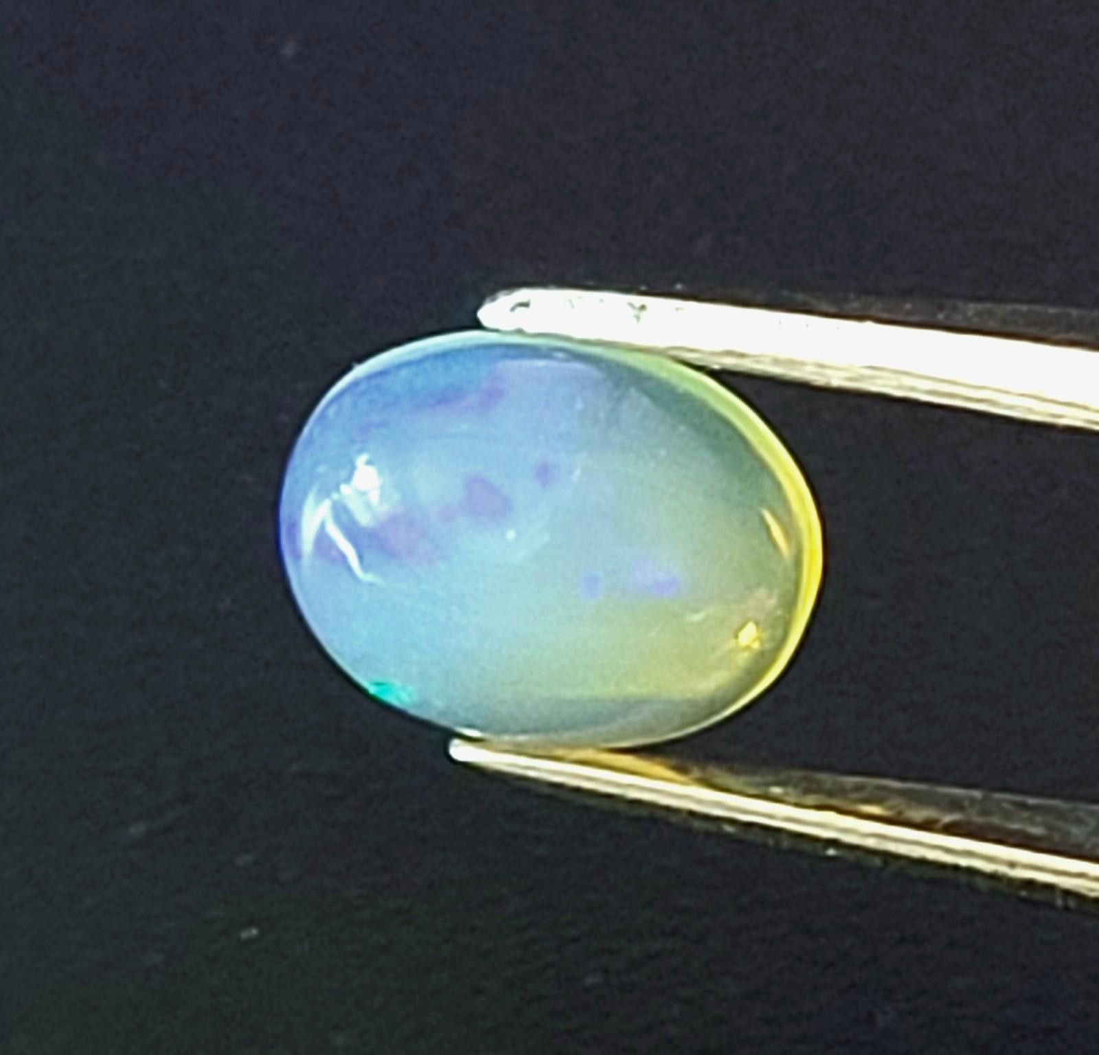 Certified Natural Opal 1.38cts Cabochon Fire Brilliant Color