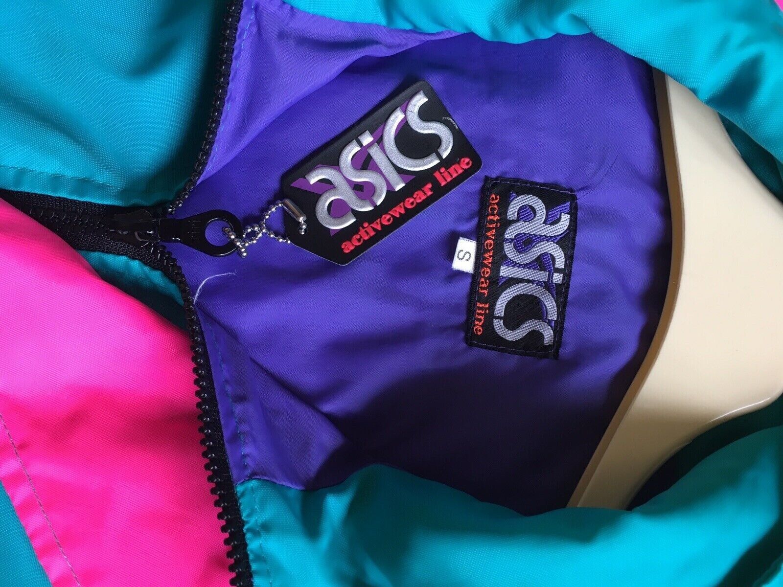 Asics VINTAGE ASICS JACKET MENS NYLON 1990s Italy 90s BLOKE RAVE Size US S / EU 44-46 / 1 - 12 Thumbnail