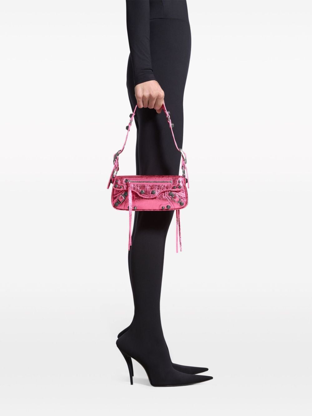 Balenciaga o1bcso1str0924 Size: OS / Le Cagole XS Sling Bag Metallized Size ONE SIZE - 4 Thumbnail