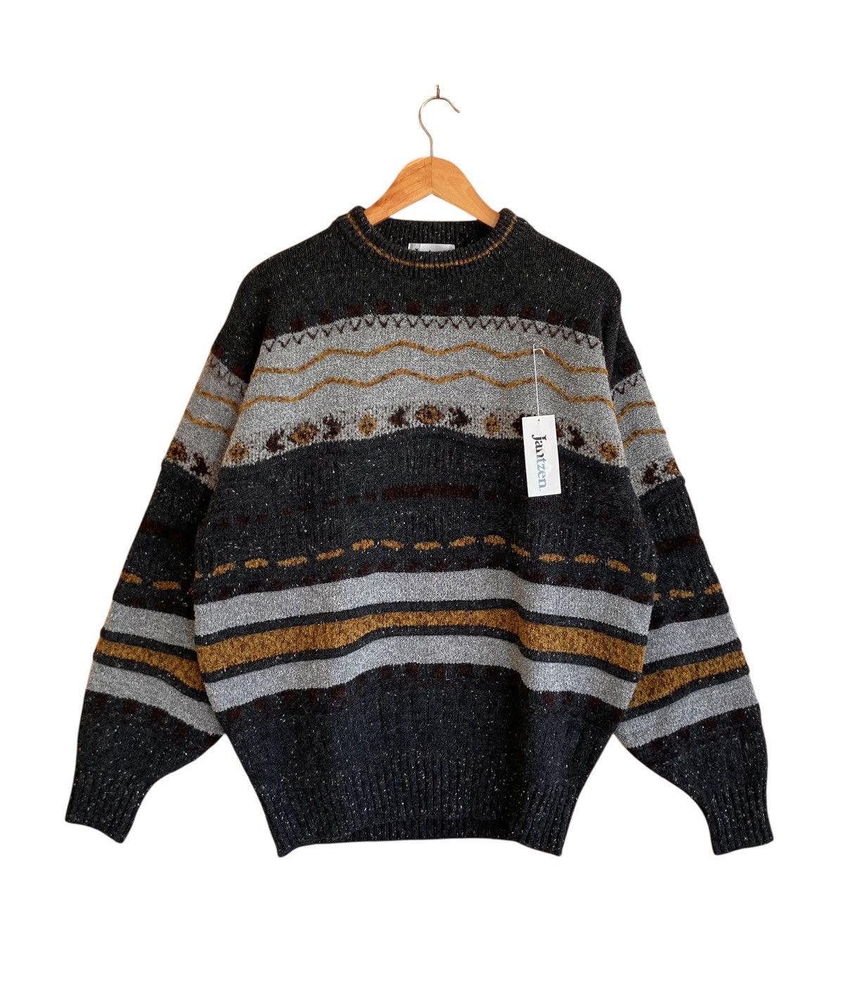 Jantzen Very Rare Vintage Brand Jantzen Navajo Wool Knitwear 1990s Size US L / EU 52-54 / 3 - 1 Thumbnail