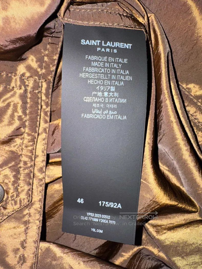 Saint Laurent Paris Saint Laurent Paris Bronze Gloss Men's Jacket Size US S / EU 44-46 / 1 - 5 Thumbnail