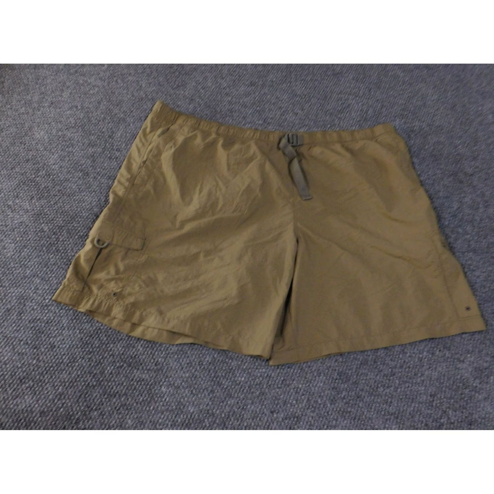Vintage Columbia Cargo Shorts Mens 4XL Brown Nylon Polyester Outdoor Hiking Fishing Omni Shade Pockets Size US 39 - 3 Thumbnail