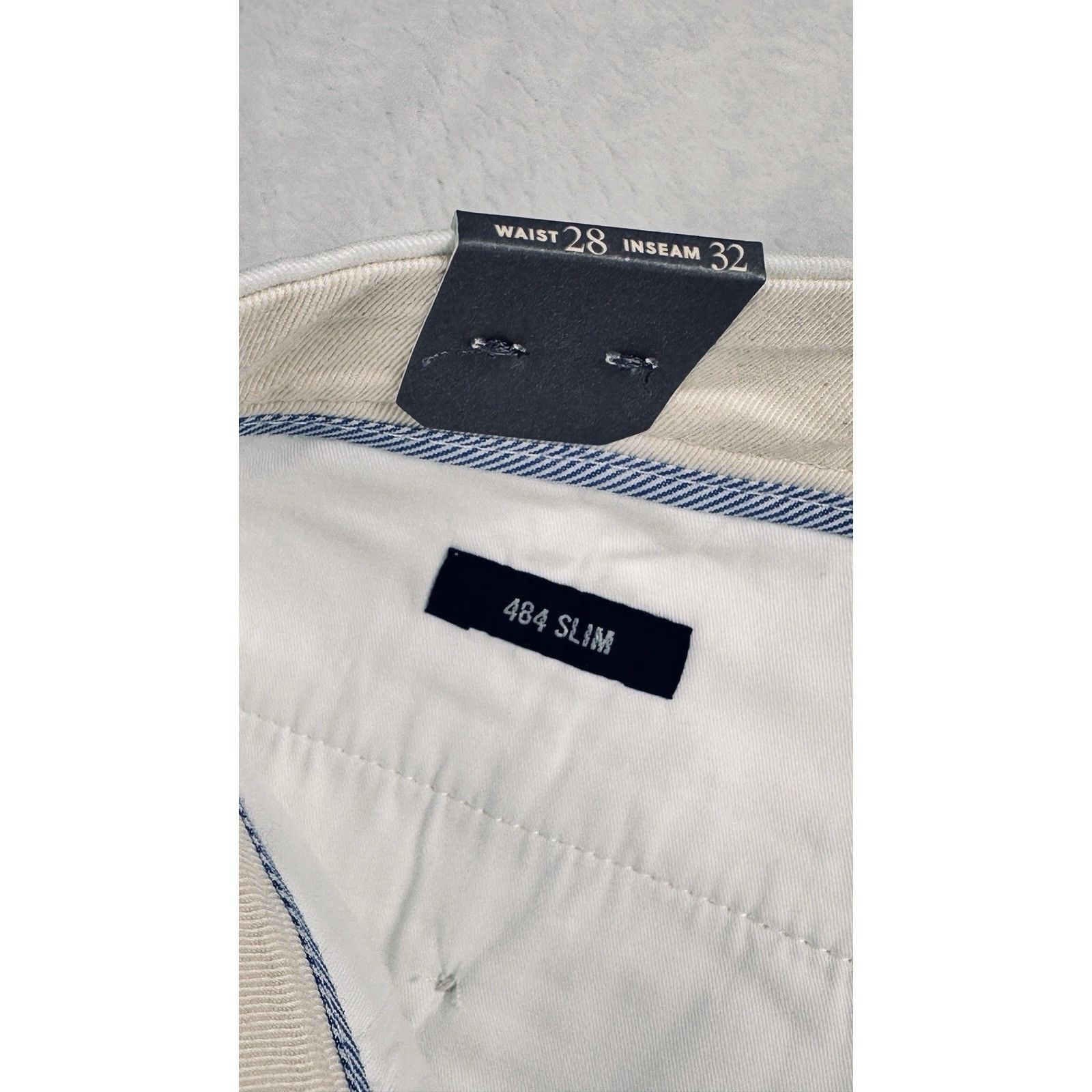 J.Crew J.Crew Mens 484 Slim-fit Stretch Chino White Pant 28/32 Size US 28 / EU 44 - 13 Thumbnail