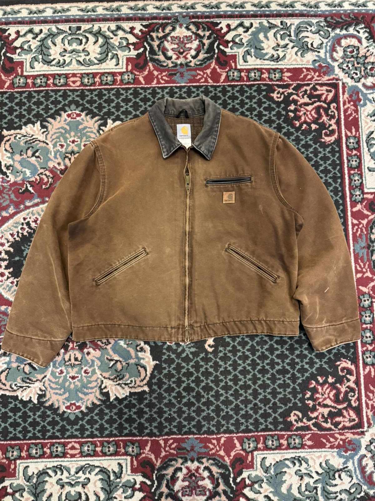 Carhartt Carhartt Workwear J97DKB FADED Detroit Blanket Lined JKT Size US XL / EU 56 / 4 - 2 Thumbnail