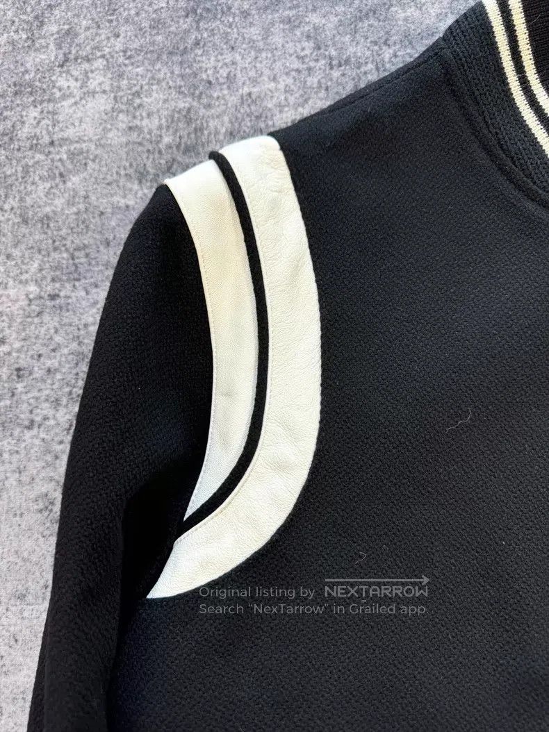 Saint Laurent Paris Saint Laurent Paris Black and white leather baseball suit Size US M / EU 48-50 / 2 - 5 Thumbnail