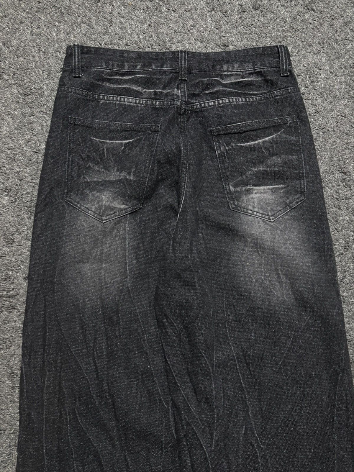 JNCO Vintage very rare wavy gradiant black washed baggy jeans Size US 32 / EU 48 - 14 Thumbnail