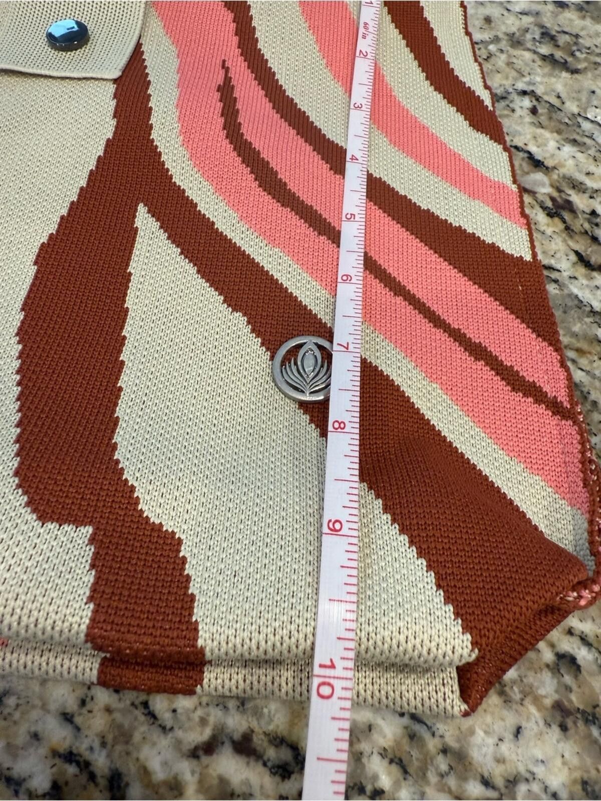 Other Viafore satchel handbag knit swirled cream pink & burgundy Size ONE SIZE - 10 Thumbnail