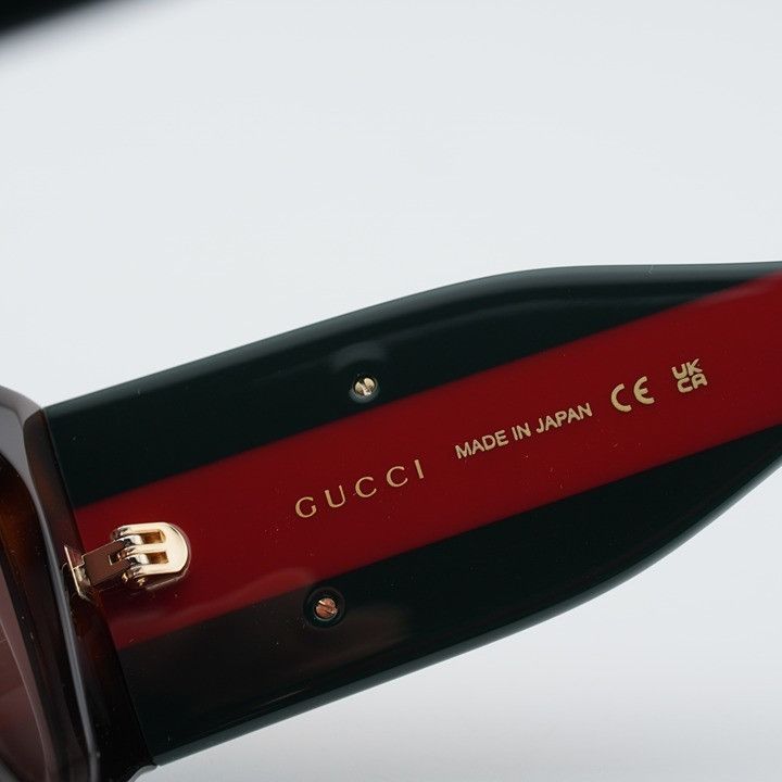 Gucci Gucci GG2115S 002 Sunglasses Dark Havana Cat Eye Frame Size ONE SIZE - 7 Thumbnail