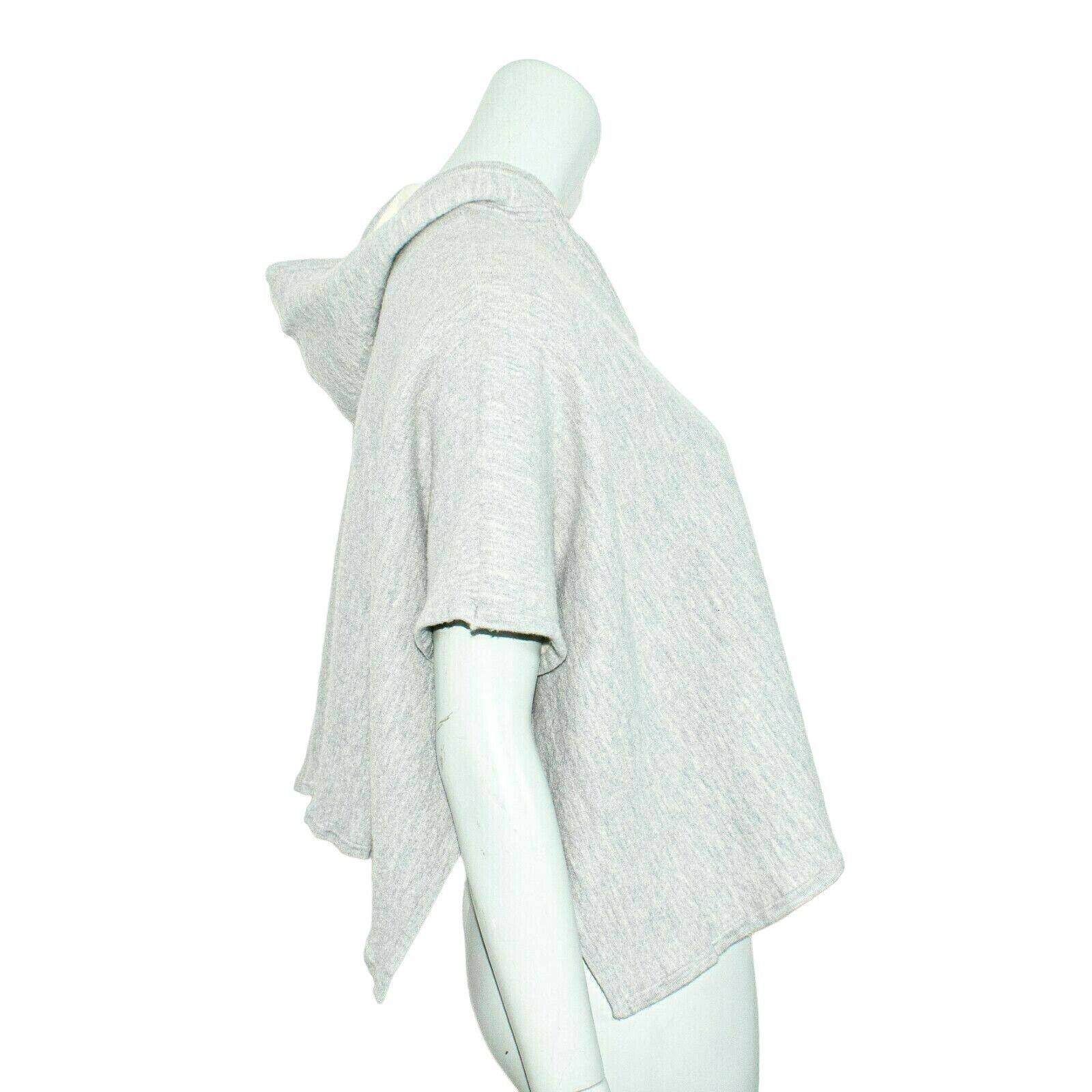Vince VINCE Women's Crop Poncho Cape Hooded Sweater Gray Size XS / US 0-2 / IT 36-38 - 7 Thumbnail
